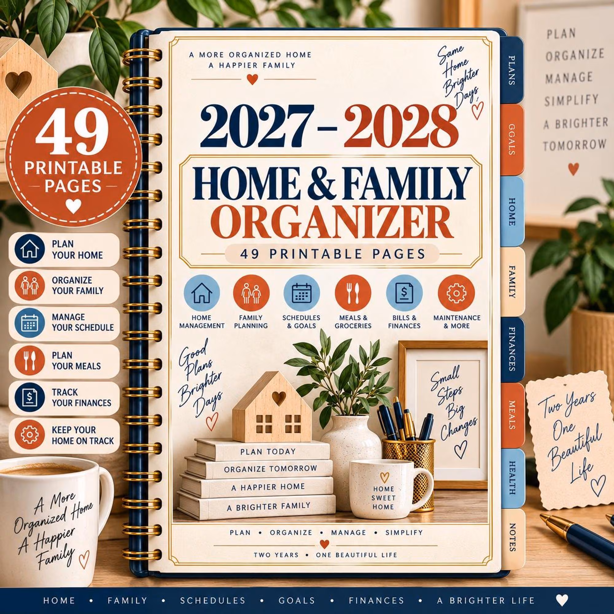 2027–2028 Home & Family Organizer