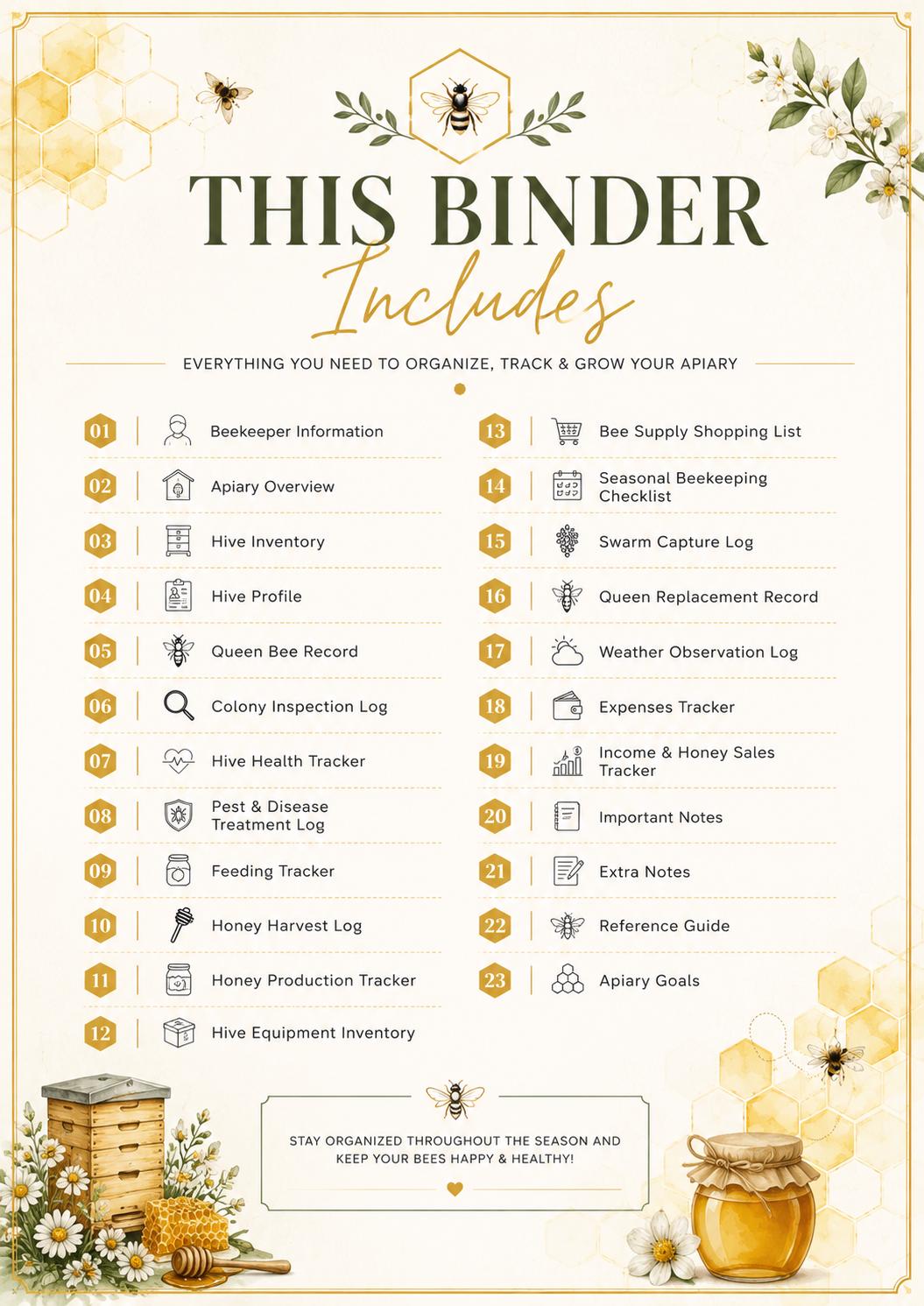 Beekeeping Binder preview 2