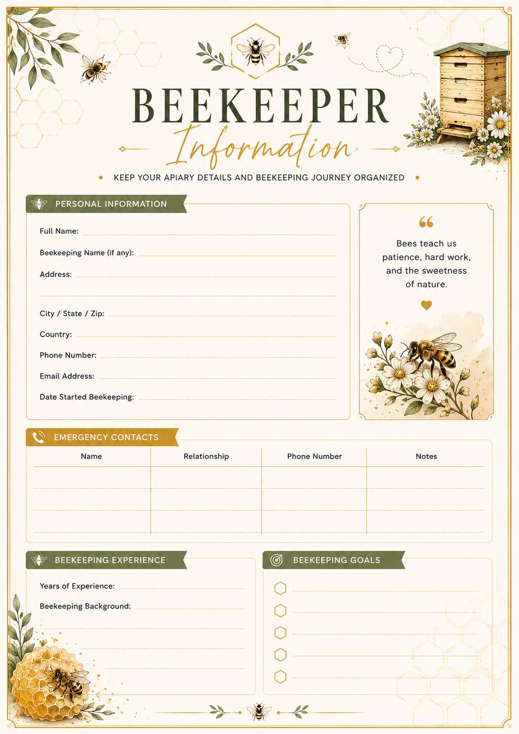 Beekeeping Binder preview 3