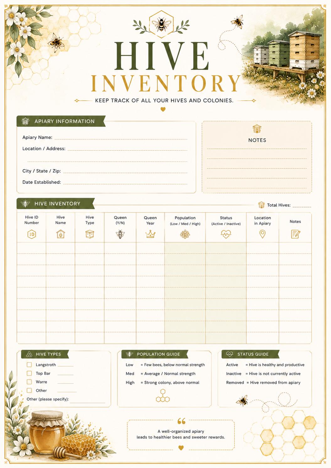 Beekeeping Binder preview 4
