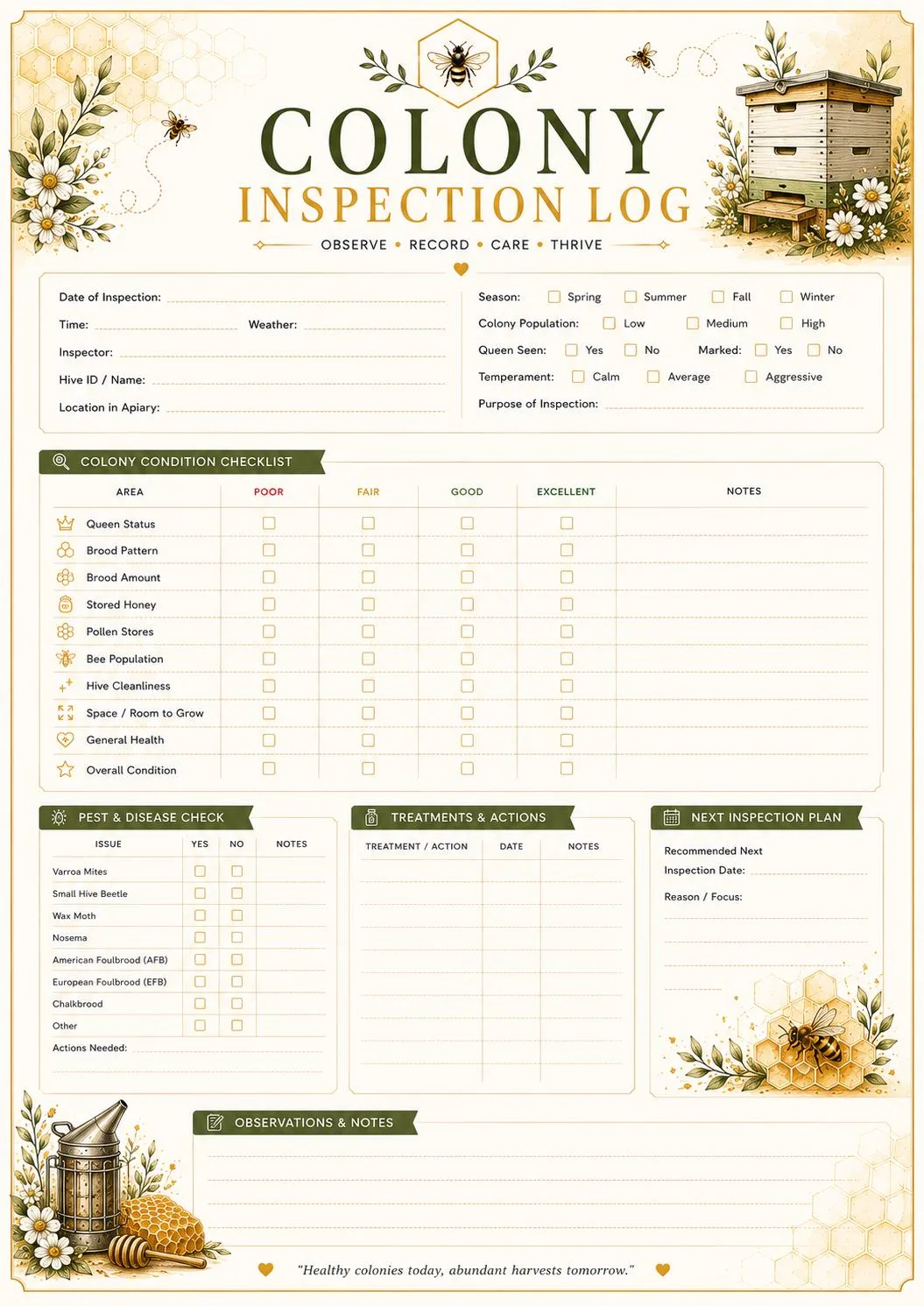 Beekeeping Binder preview 5