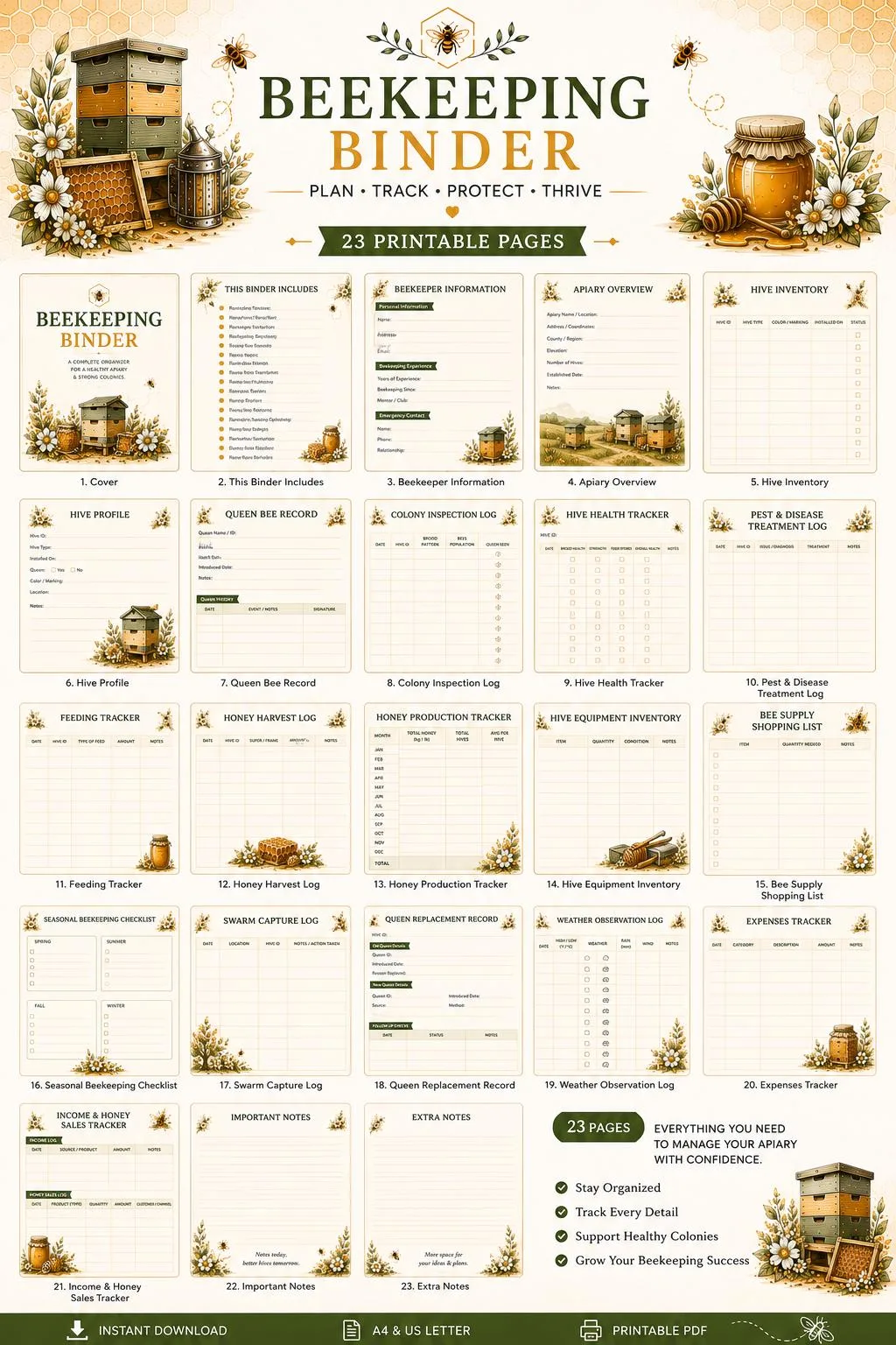 Beekeeping Binder preview 9