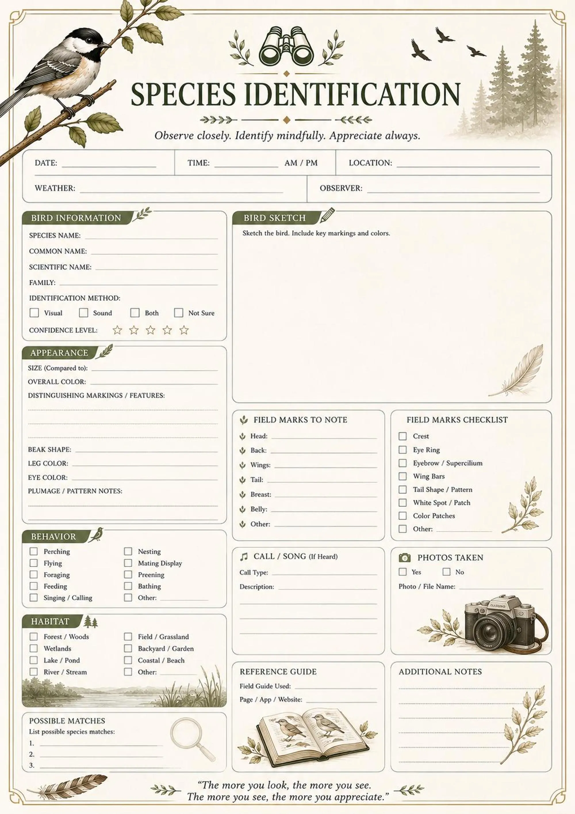 Bird Watching Journal preview 4