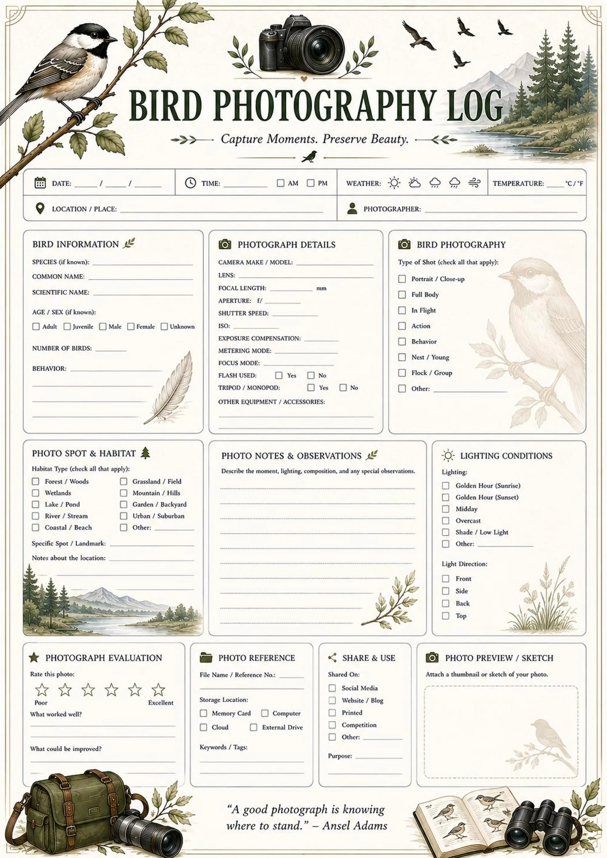 Bird Watching Journal preview 7