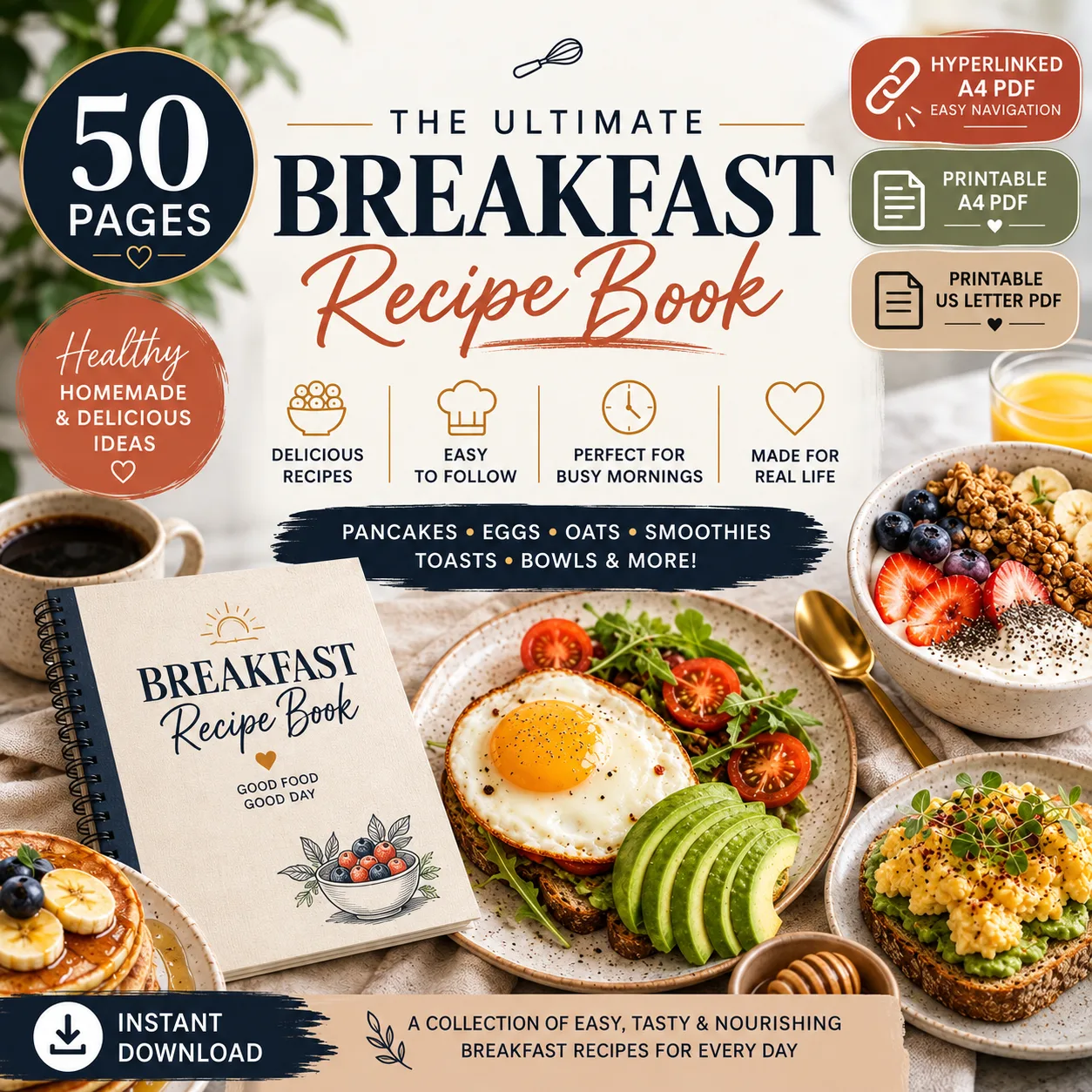Printable Breakfast Recipe Book