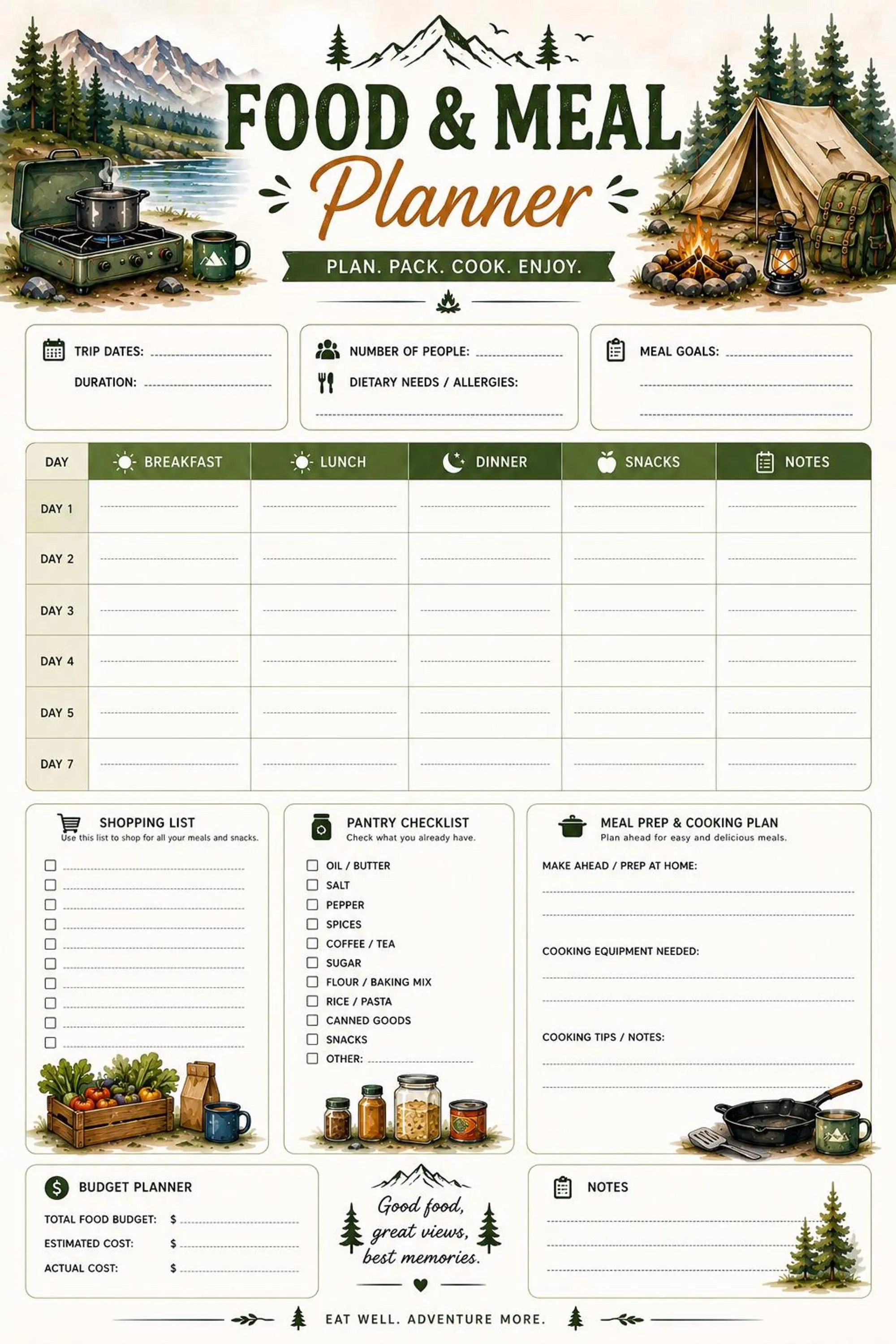 Camping Trip Planner preview 5