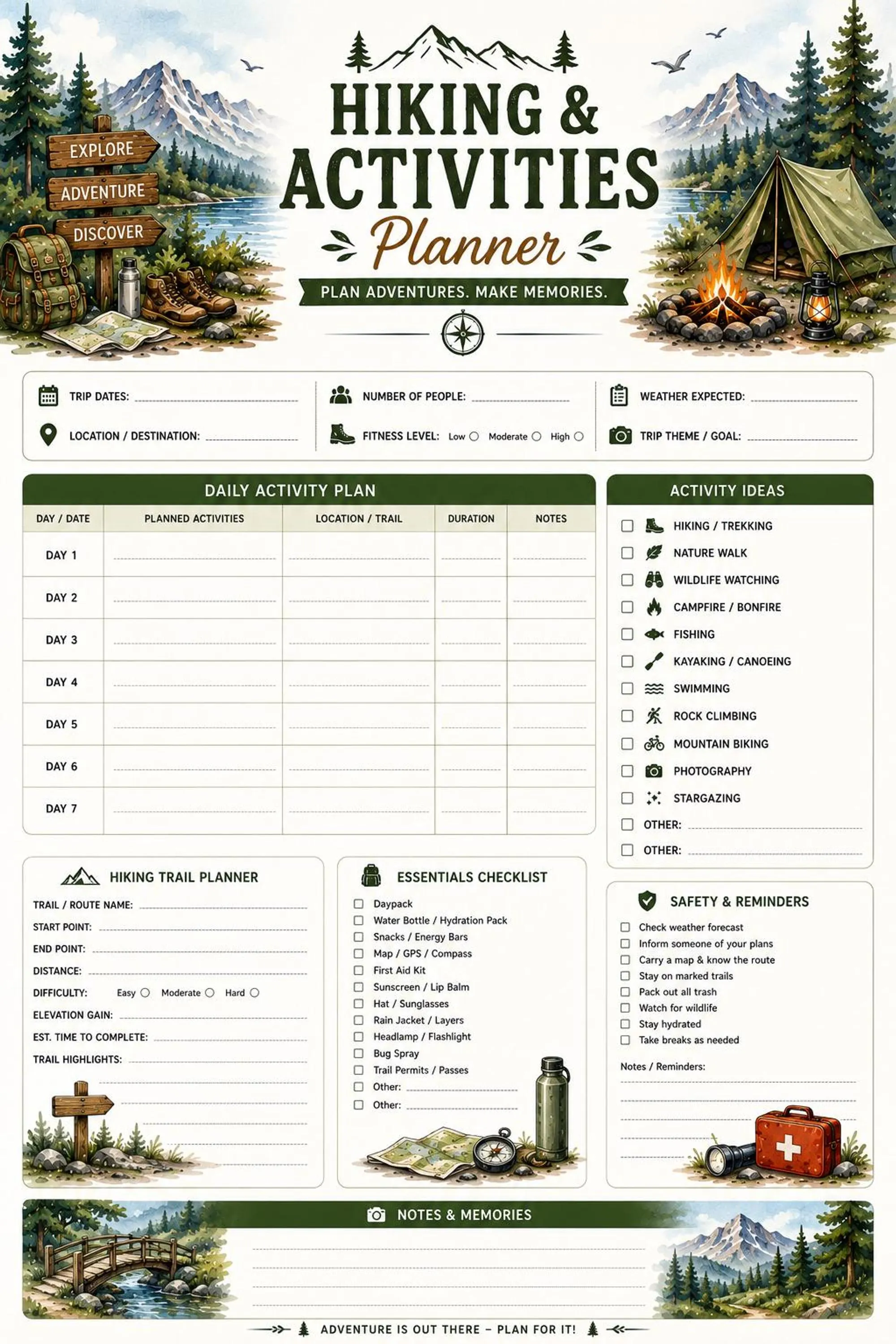 Camping Trip Planner preview 6