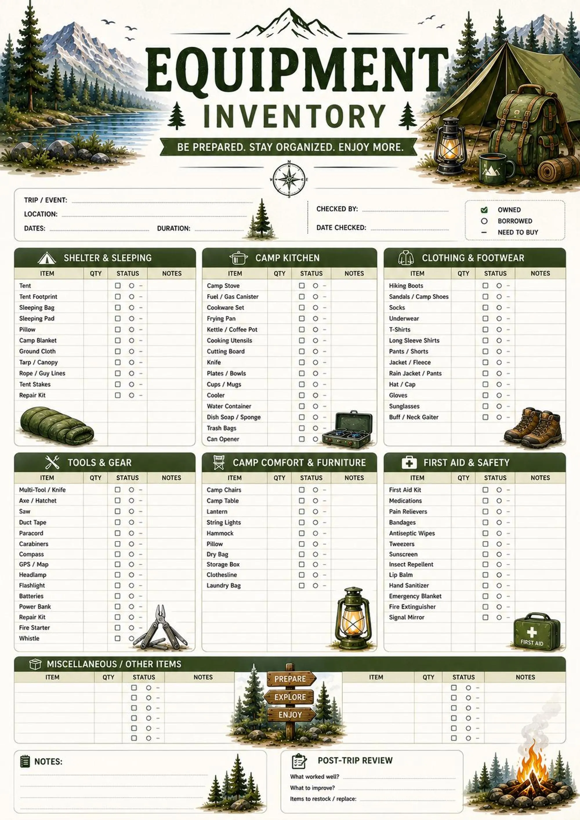 Camping Trip Planner preview 7