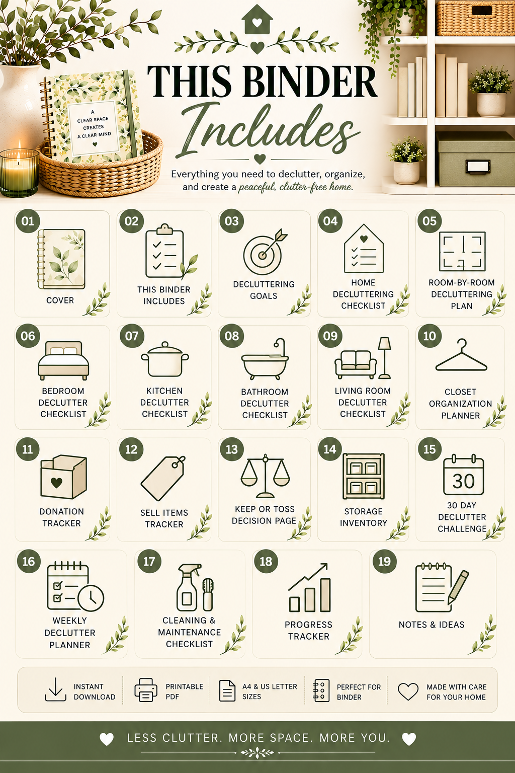 Decluttering Planner Binder