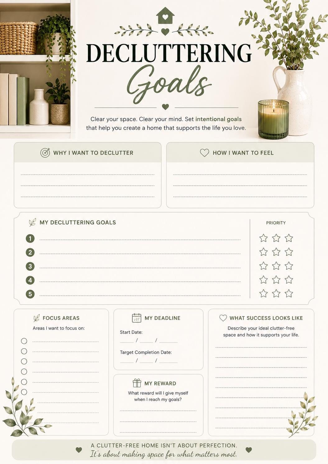 Decluttering Planner Binder preview 2