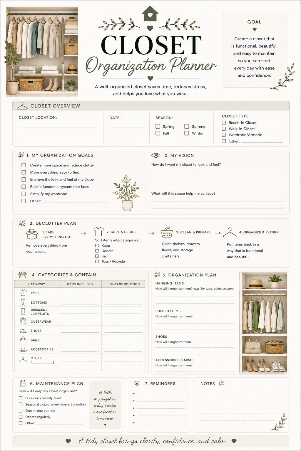 Decluttering Planner Binder preview 5