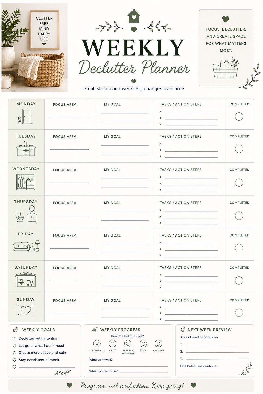 Decluttering Planner Binder preview 7
