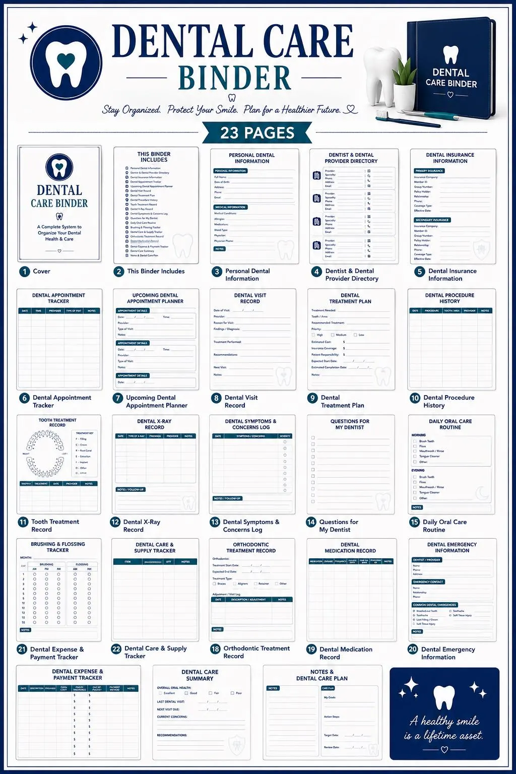 Dental Care Binder preview 8
