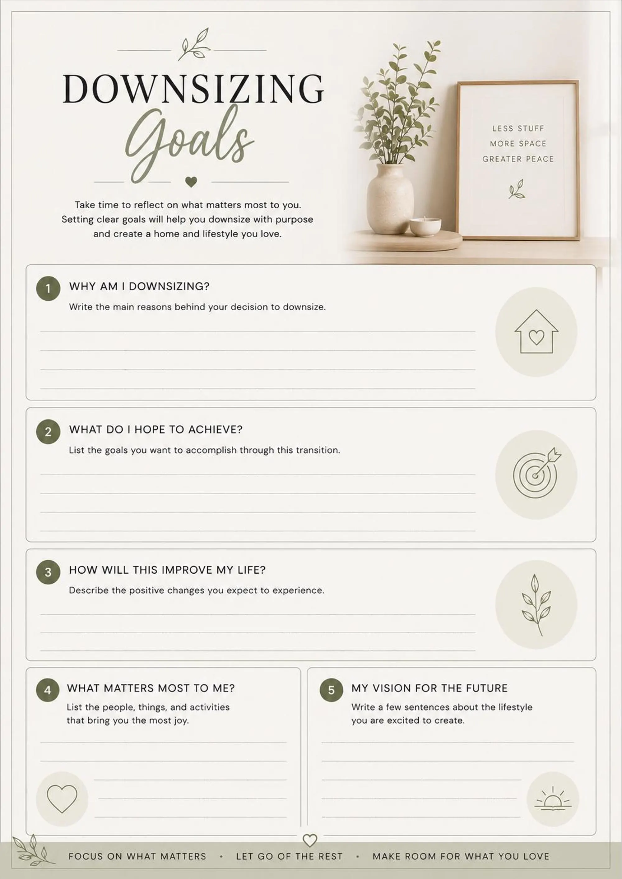Downsizing Planner preview 3