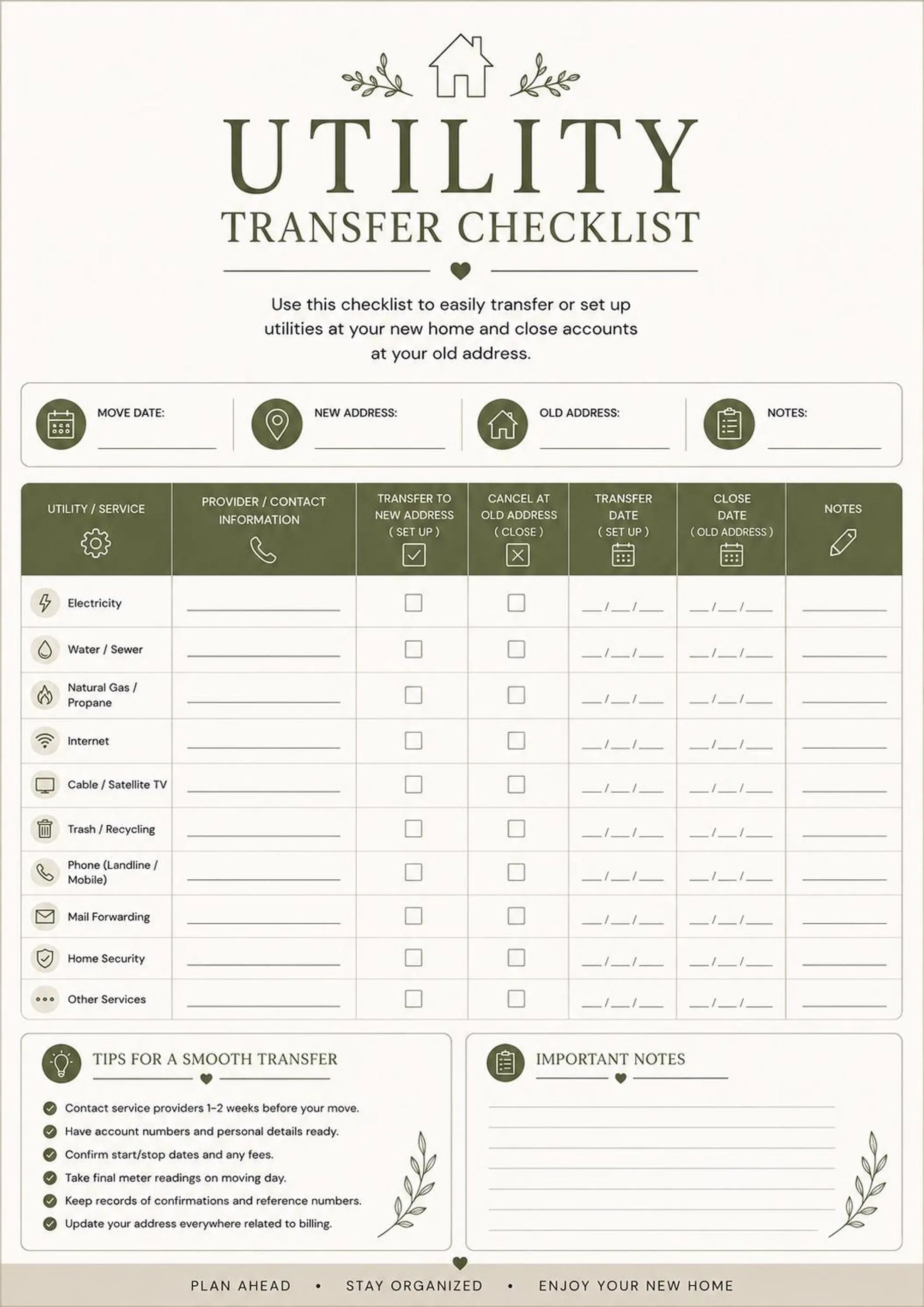 Downsizing Planner preview 6