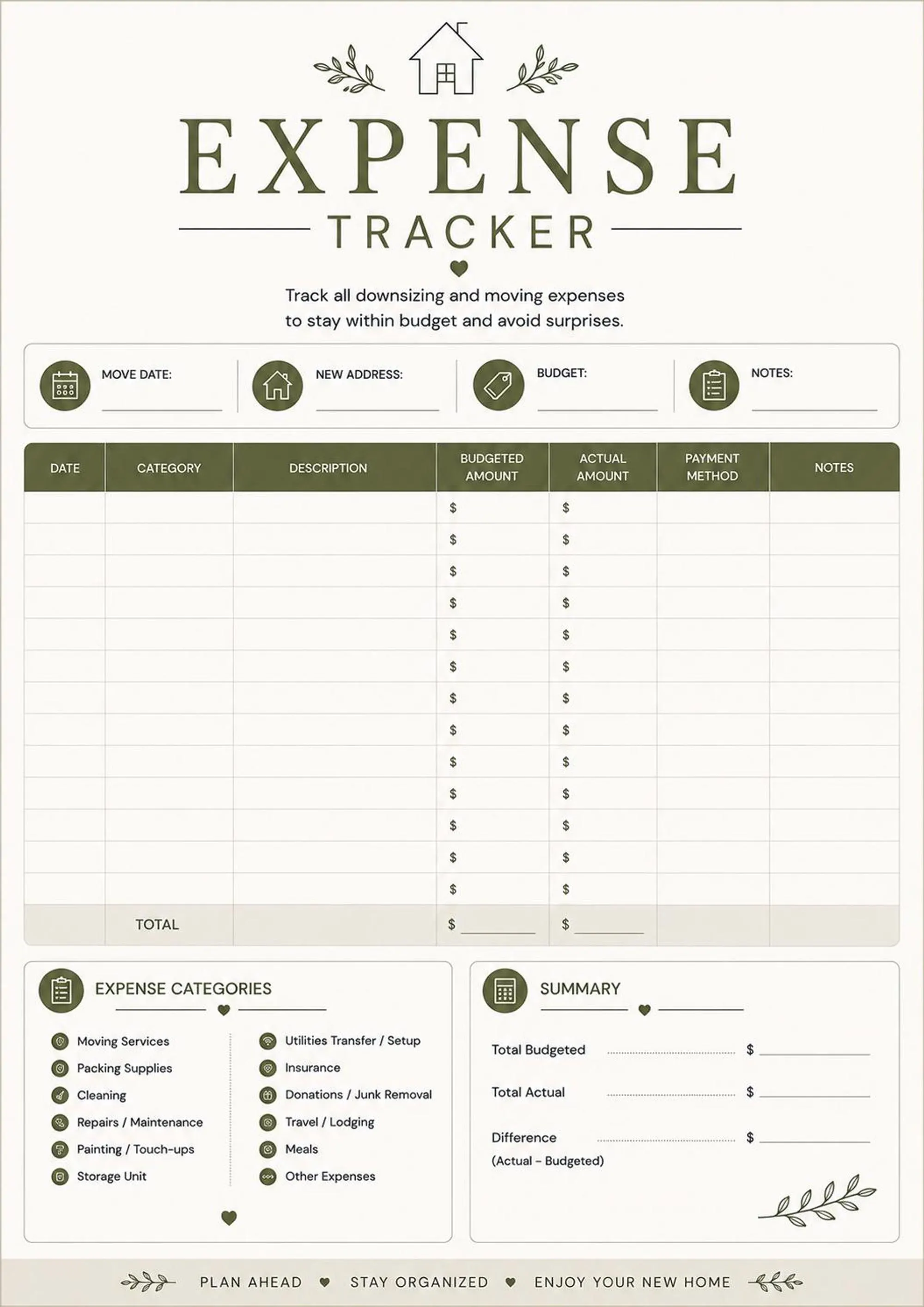 Downsizing Planner preview 7