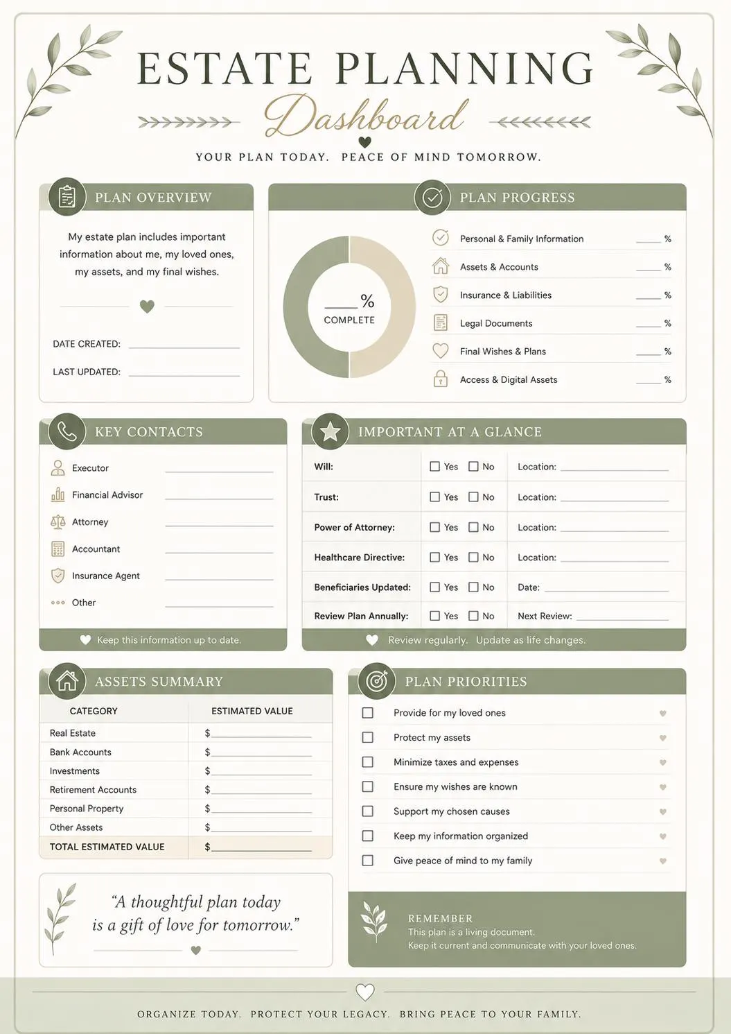 Estate Planning Binder preview 3