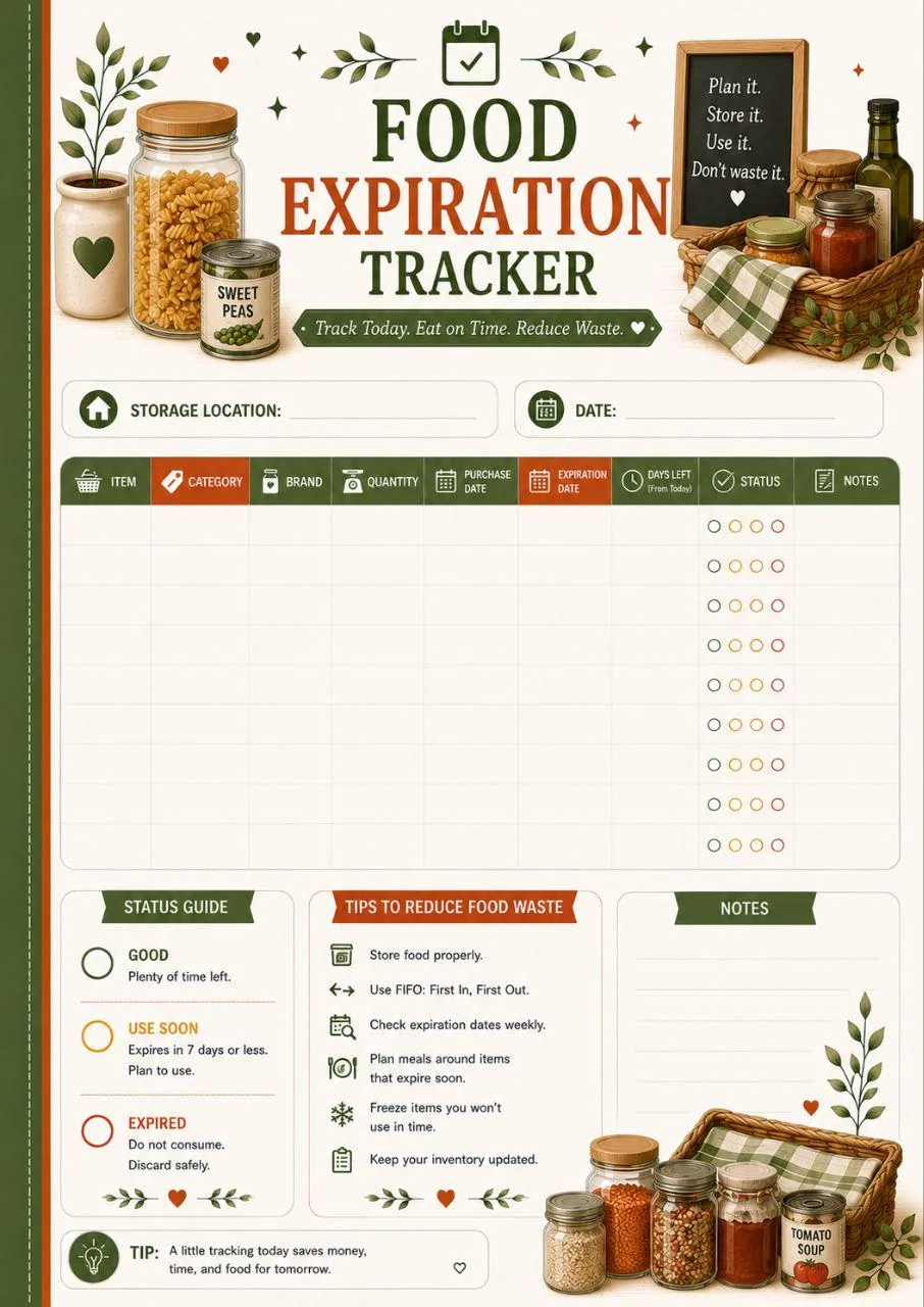 Food Inventory Binder preview 4