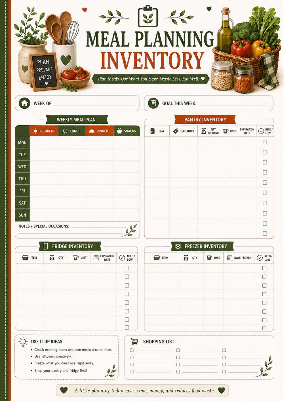 Food Inventory Binder preview 6