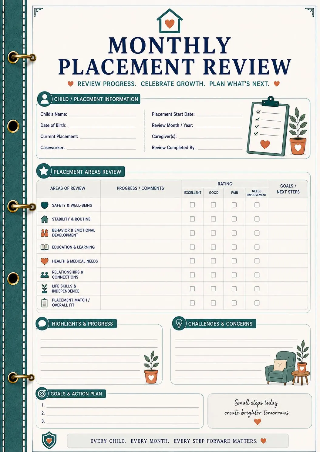 Foster Care Placement Binder preview 7