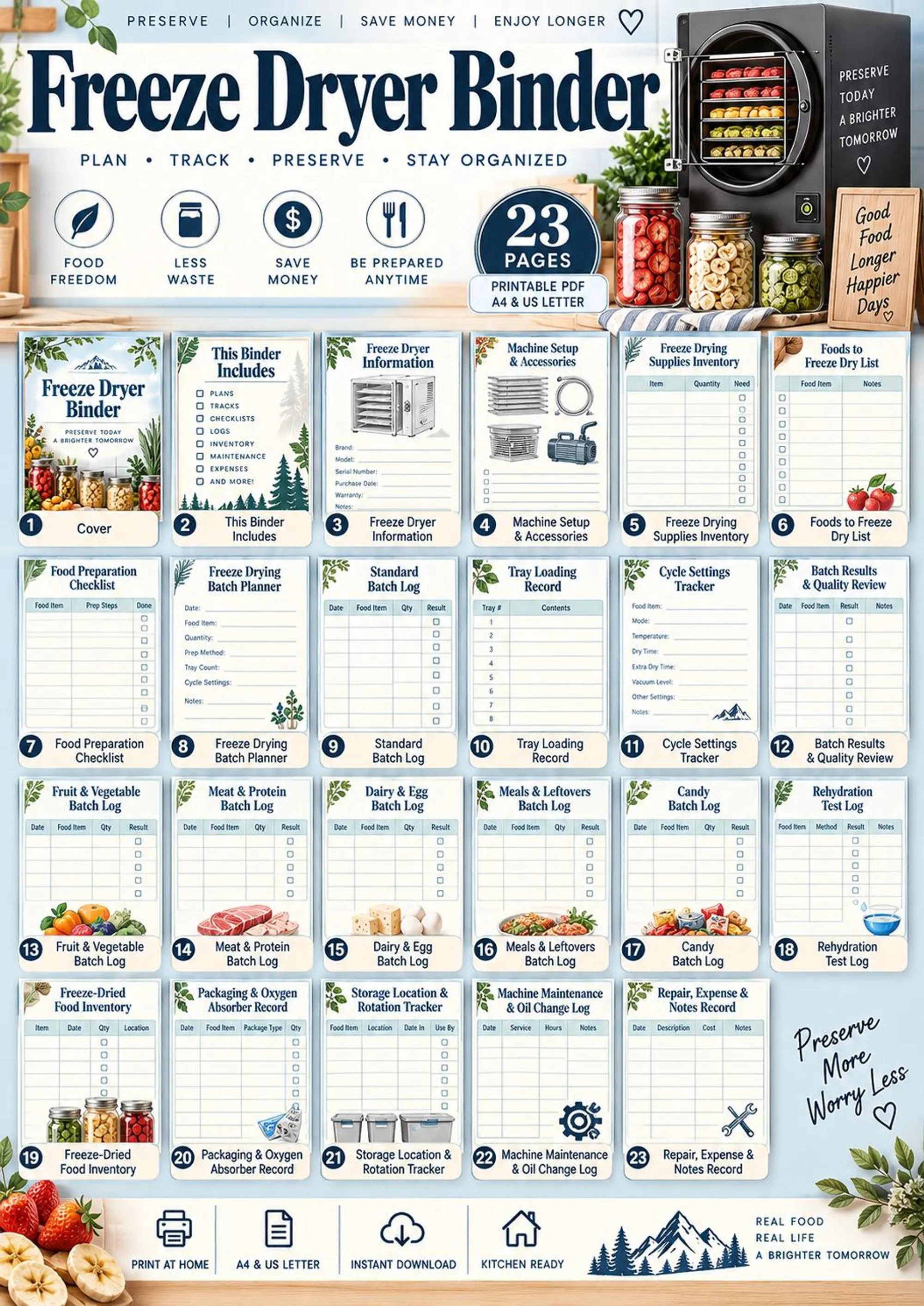 Freeze Dryer Log Book preview 8