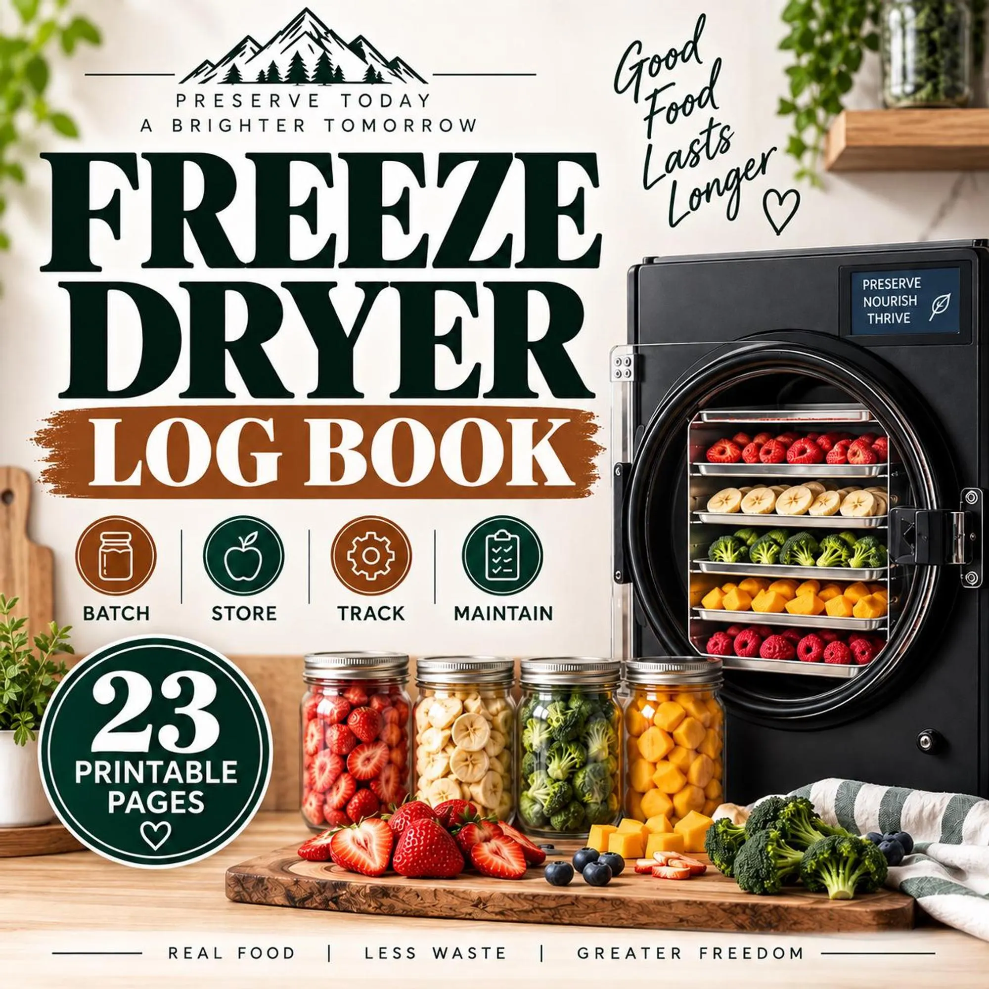 Freeze Dryer Log Book