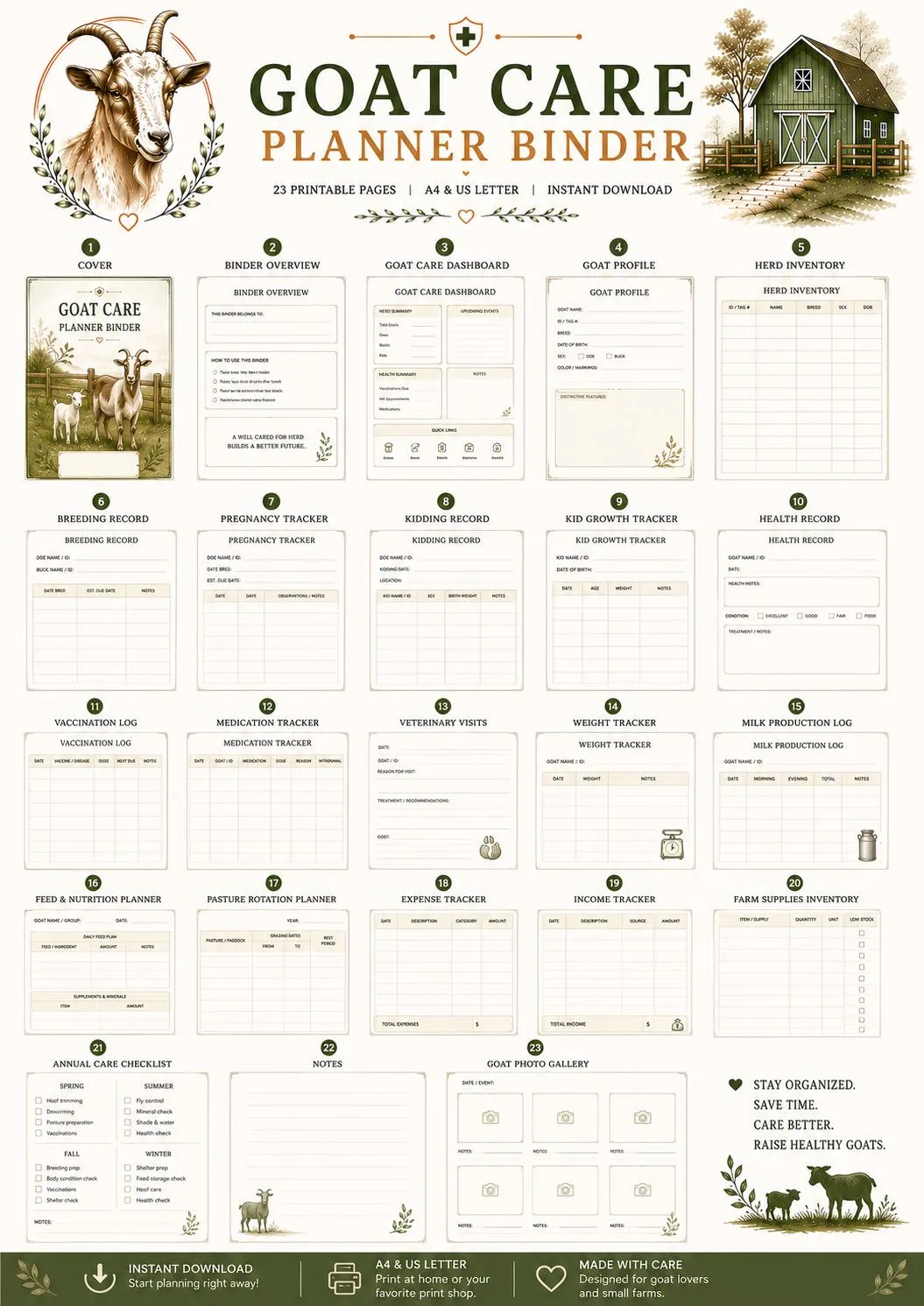 Goat Care Binder preview 2