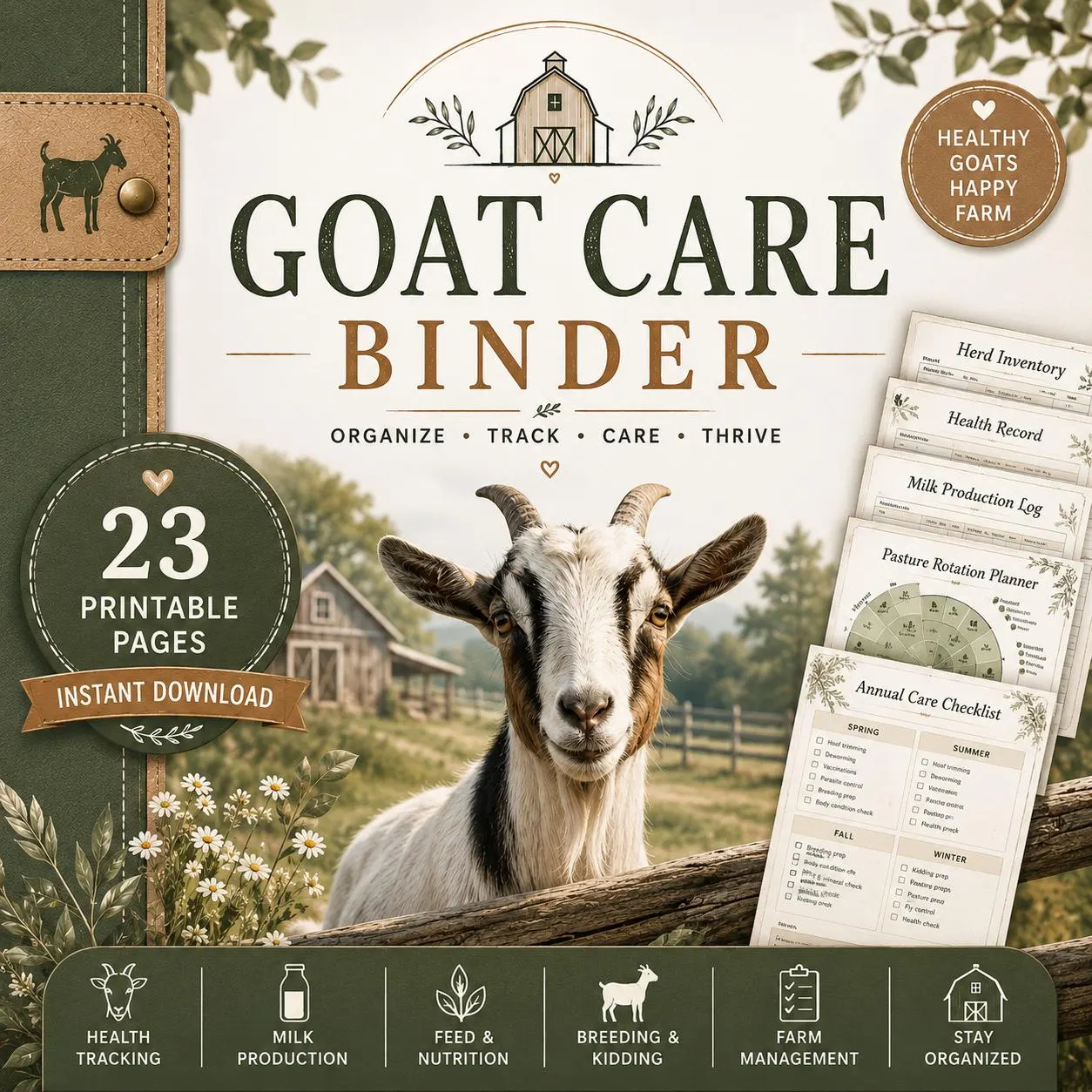 Goat Care Binder
