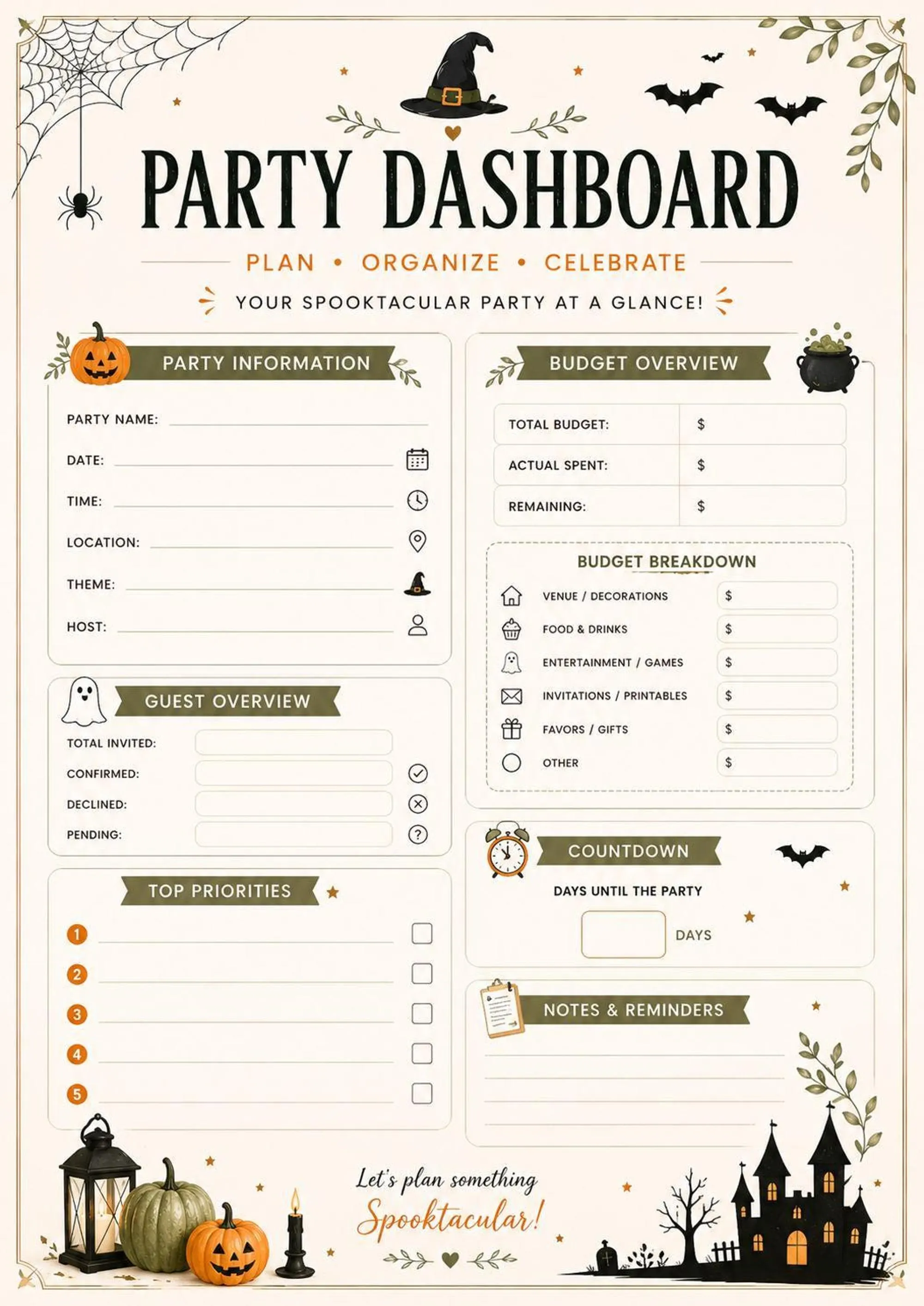 Halloween Party Planner preview 3
