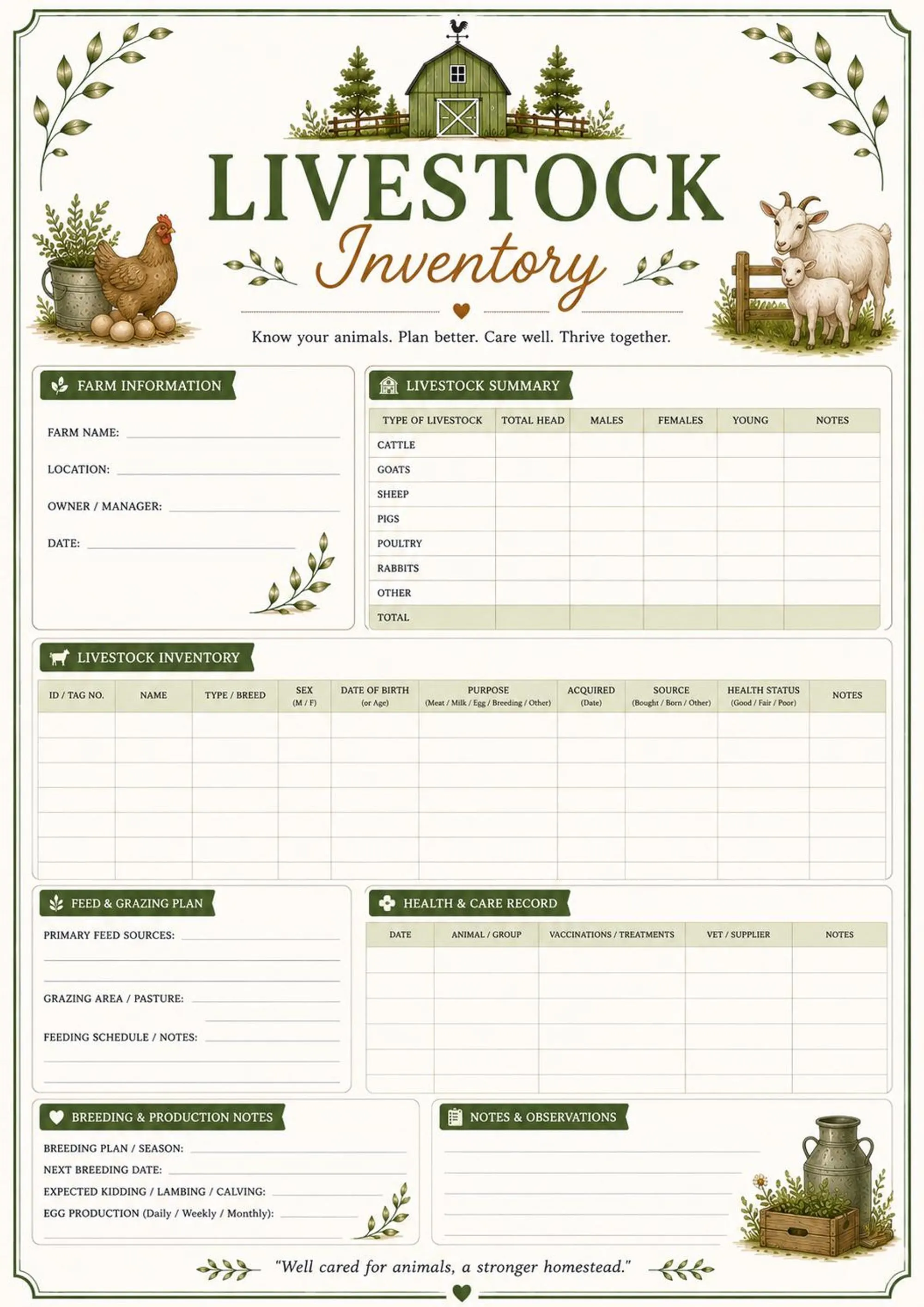 Homestead Planner Binder preview 6