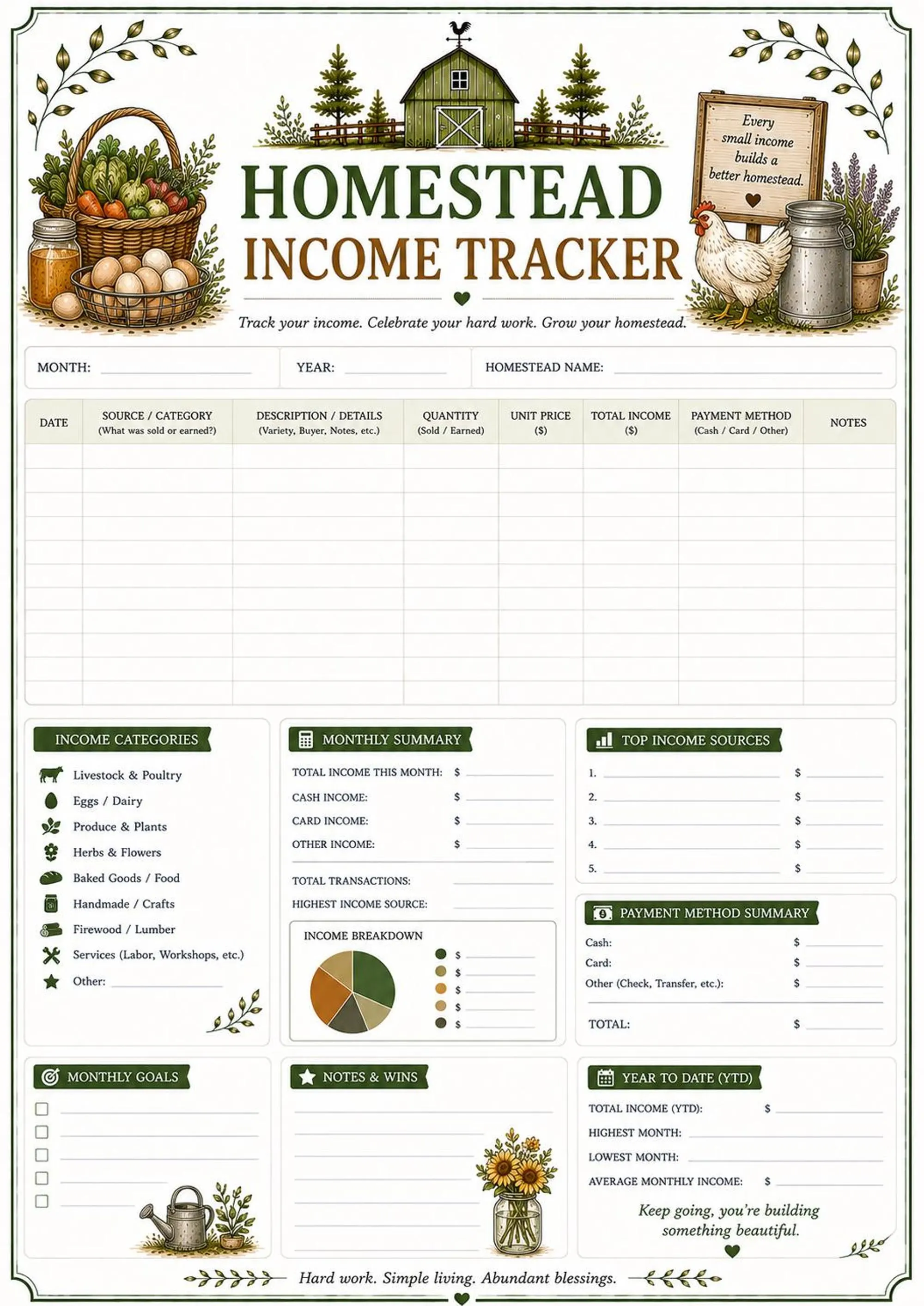Homestead Planner Binder preview 9