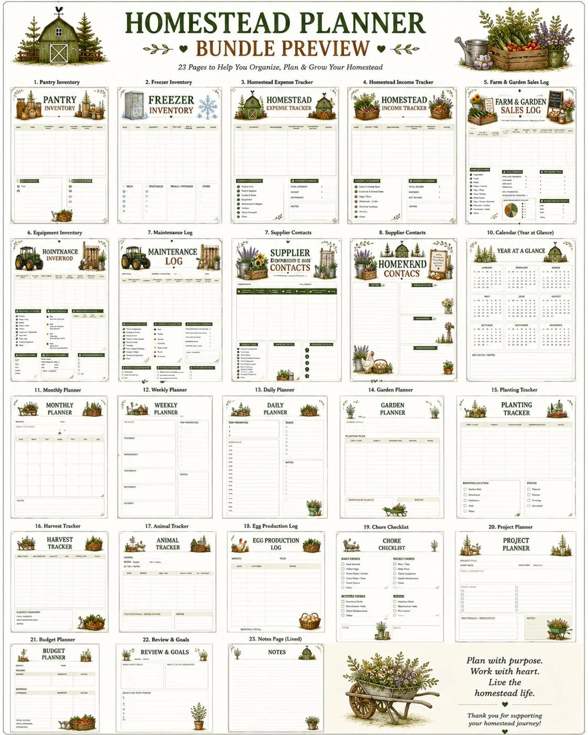 Homestead Planner Binder preview 10