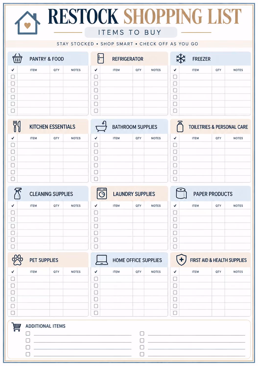 Household Restock Planner preview 4