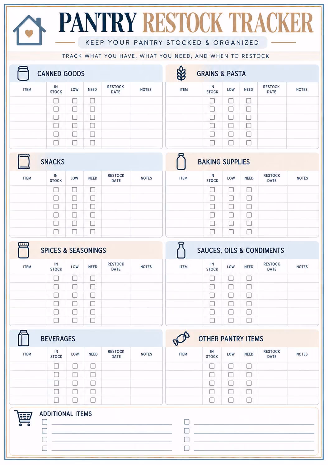 Household Restock Planner preview 5