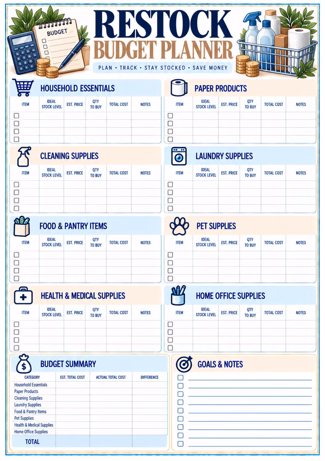 Household Restock Planner preview 7