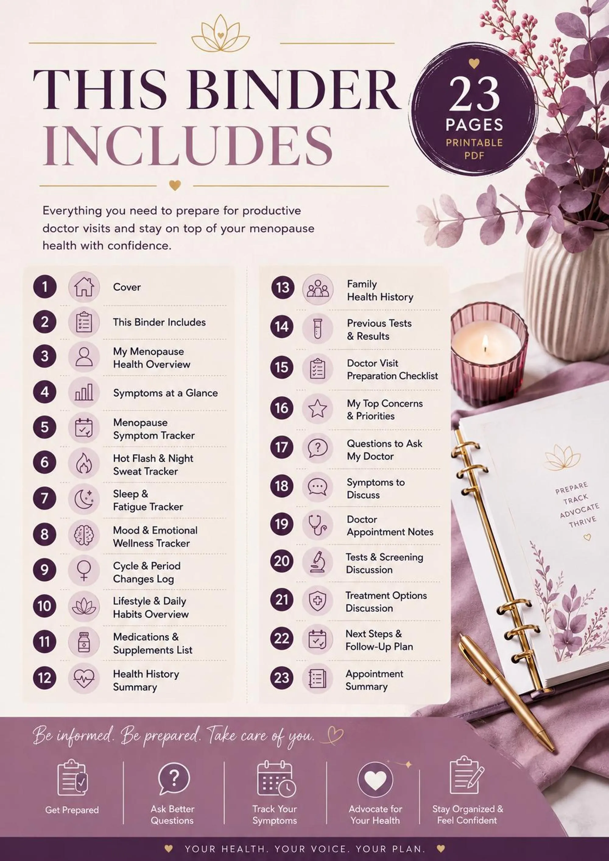 Menopause Planner preview 2