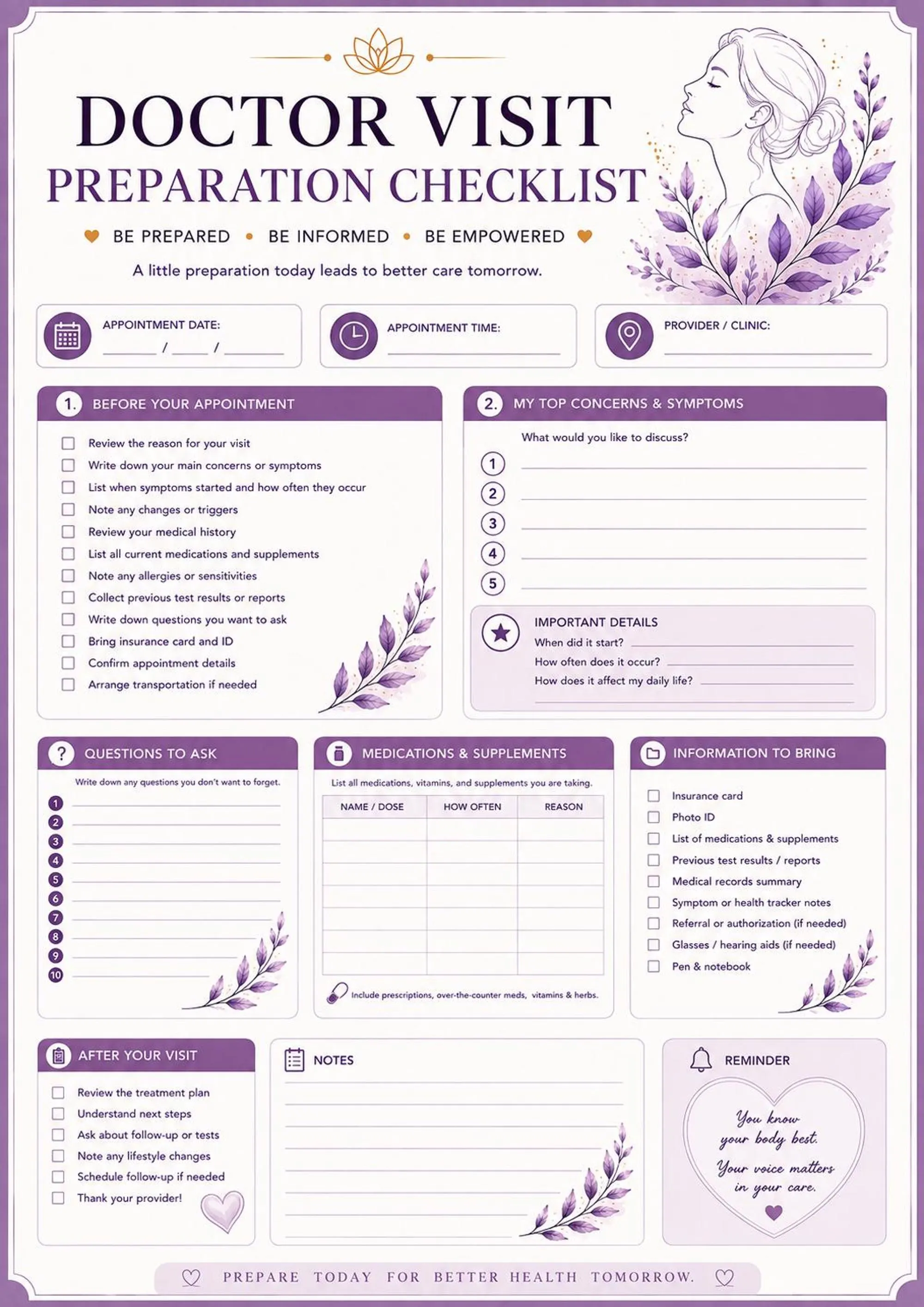Menopause Planner preview 4