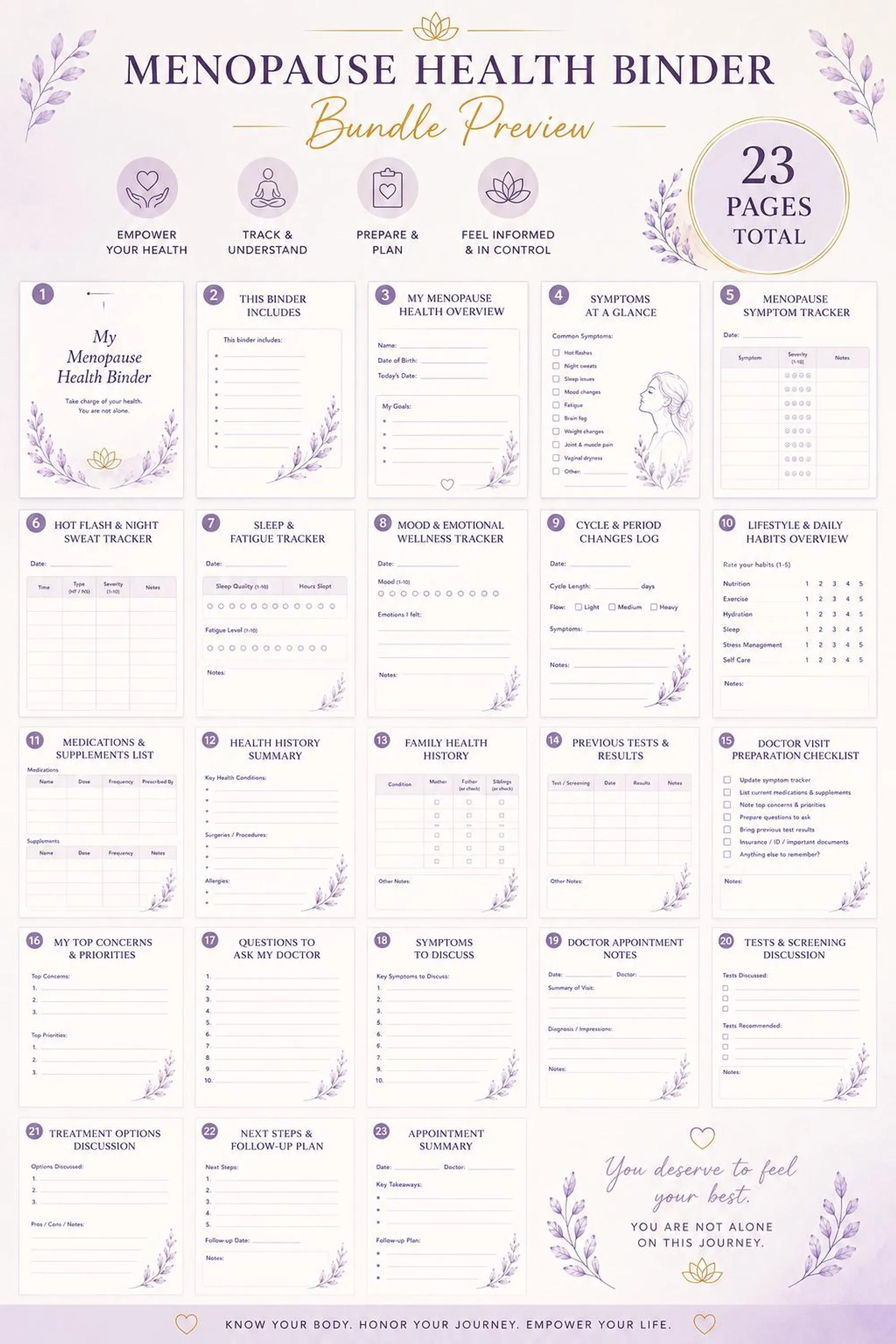 Menopause Planner preview 8