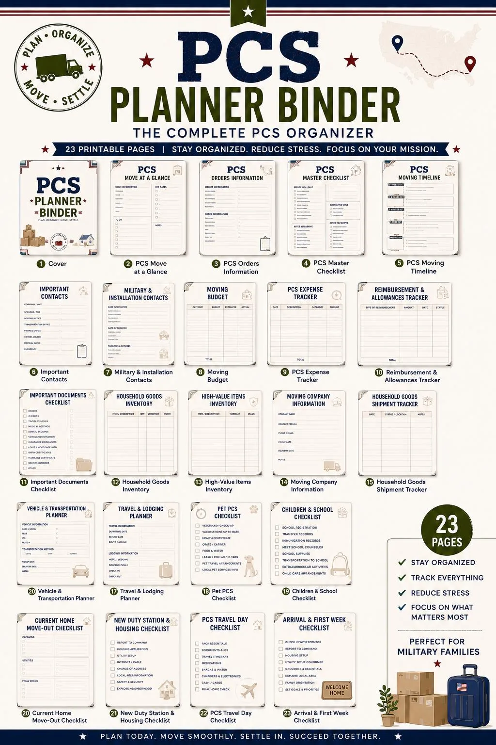 Military PCS Moving Binder preview 2