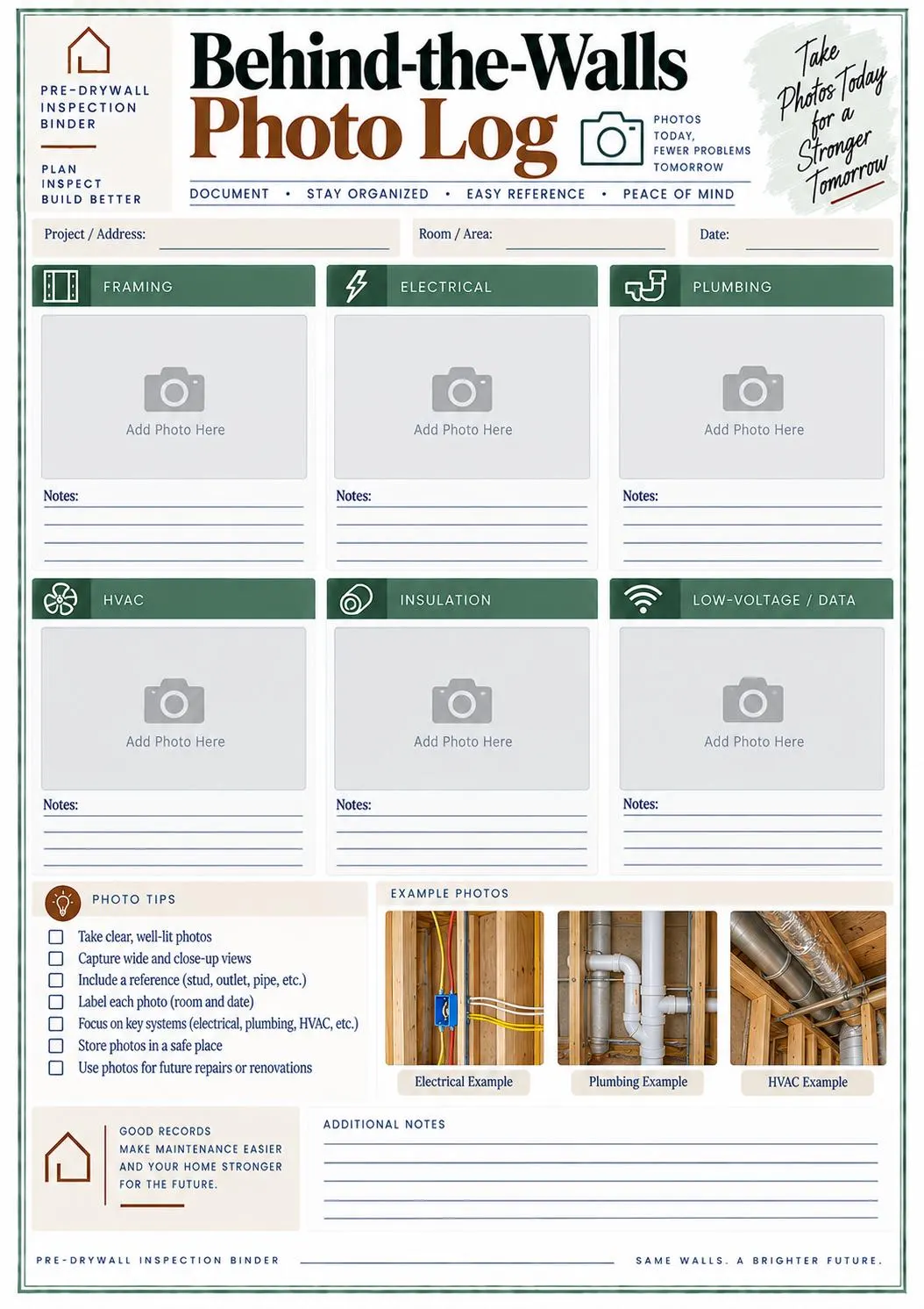 Pre-Drywall Inspection Binder preview 9