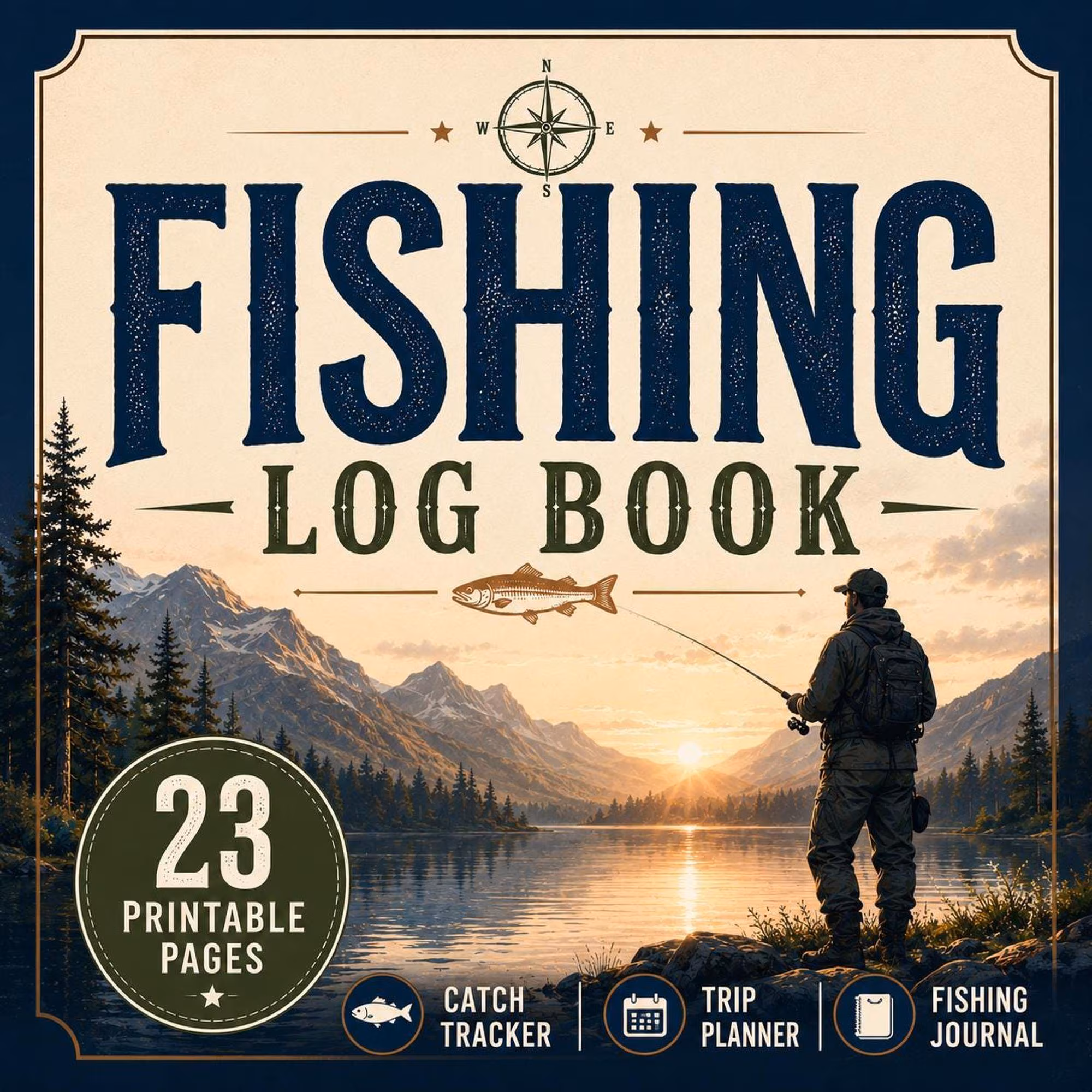 Printable Fishing Log Book