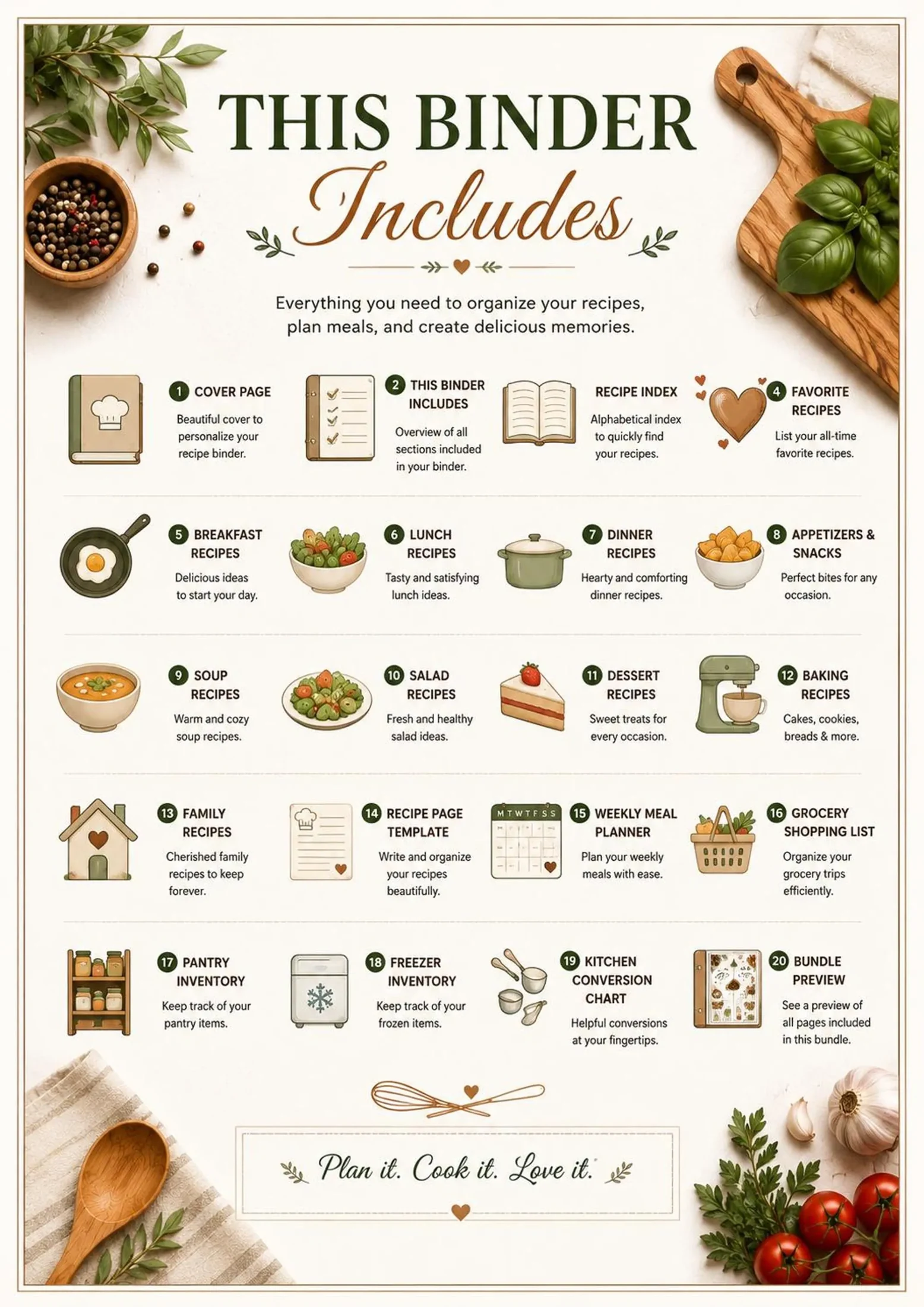 Recipe Binder Printable preview 2