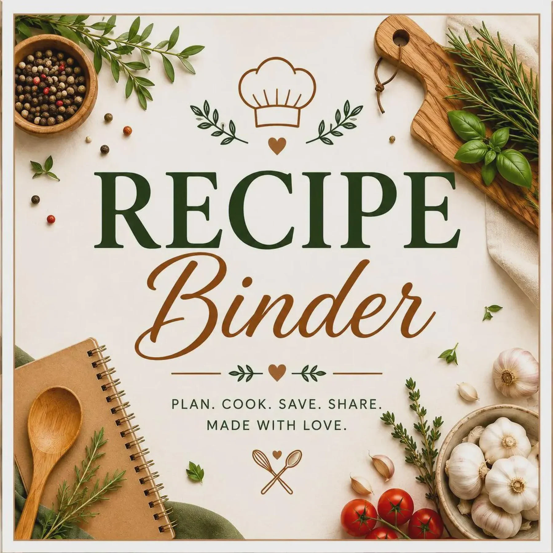 Recipe Binder Printable