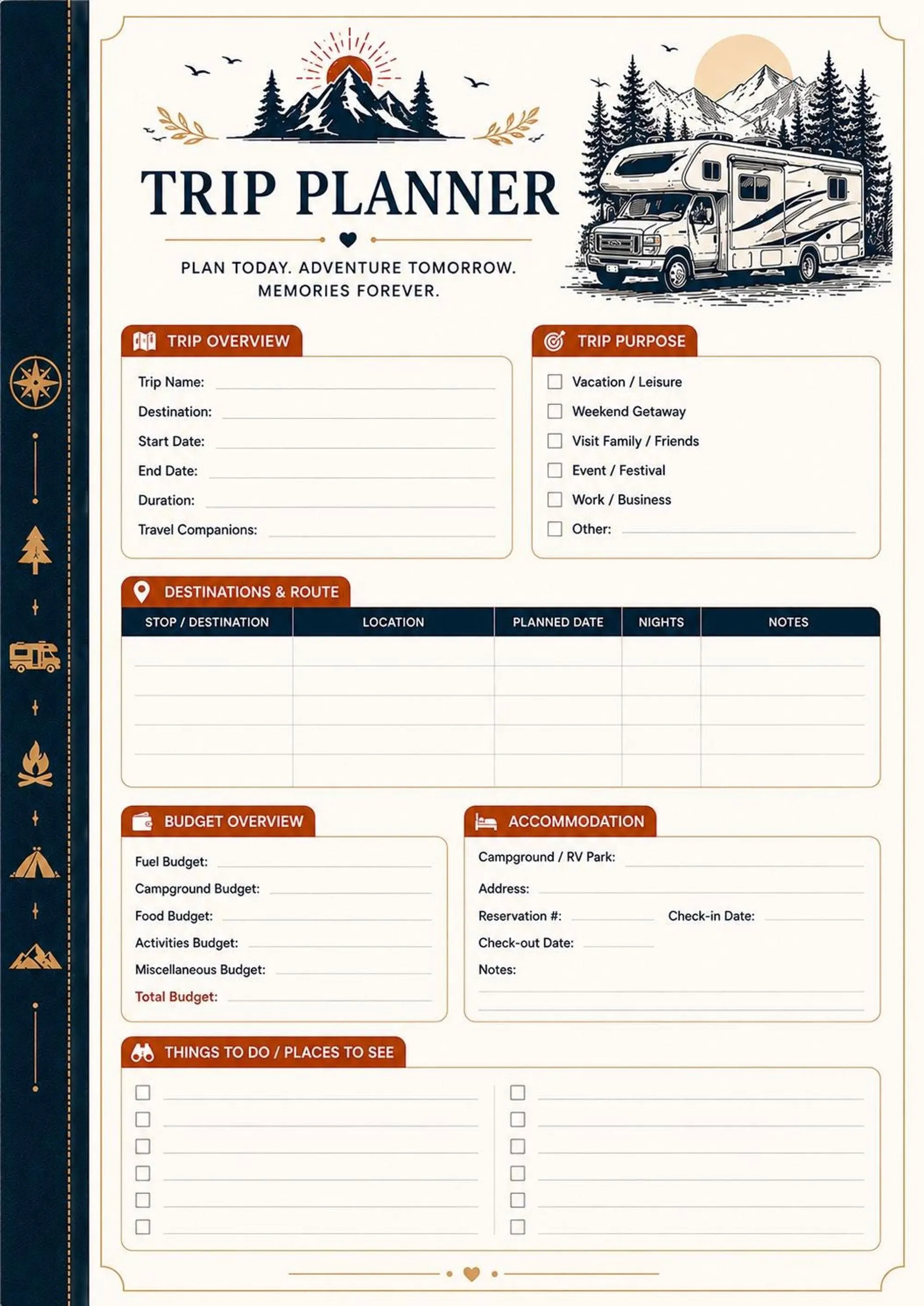 RV Travel Binder preview 3