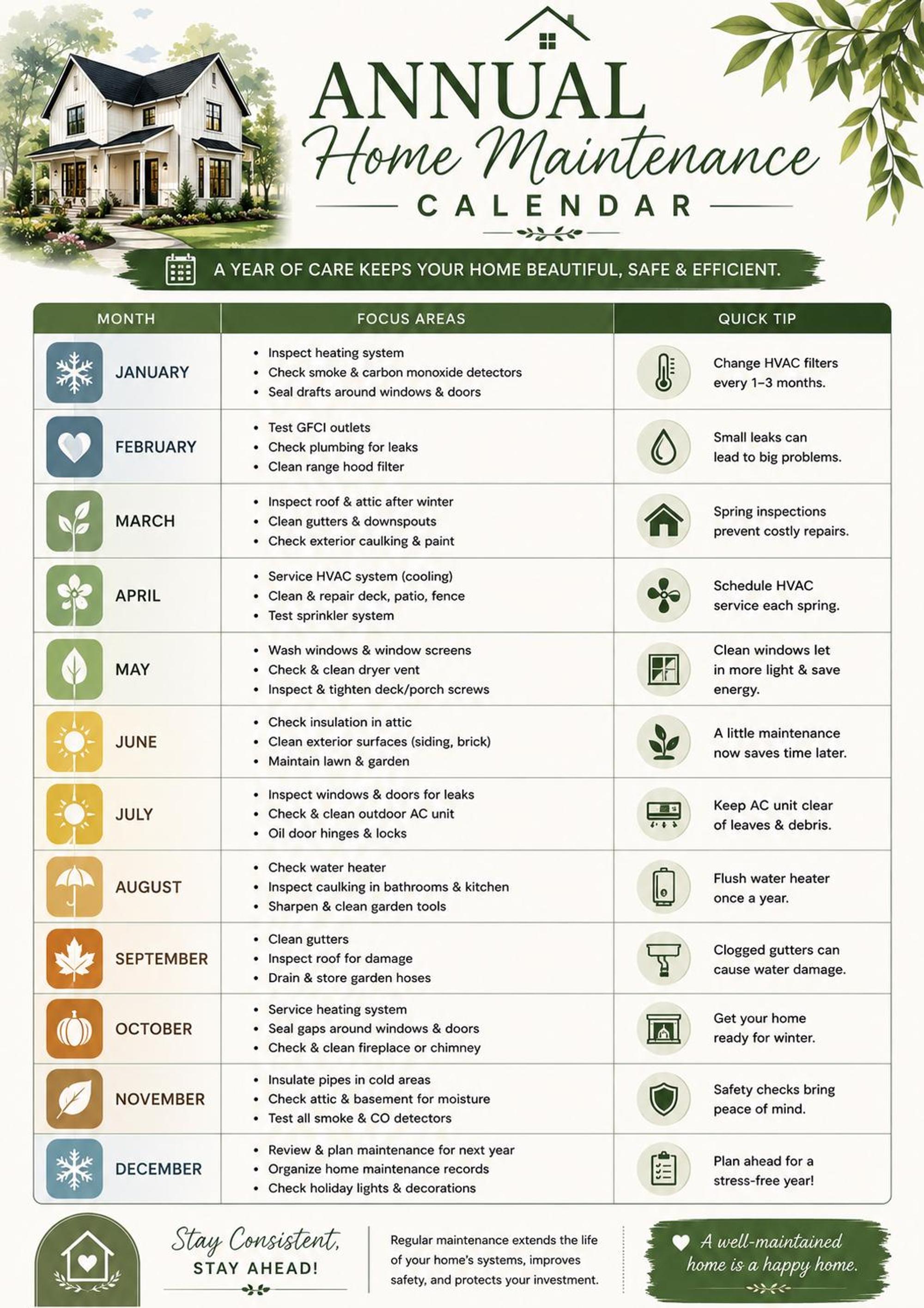 Seasonal Home Maintenance Binder preview 3