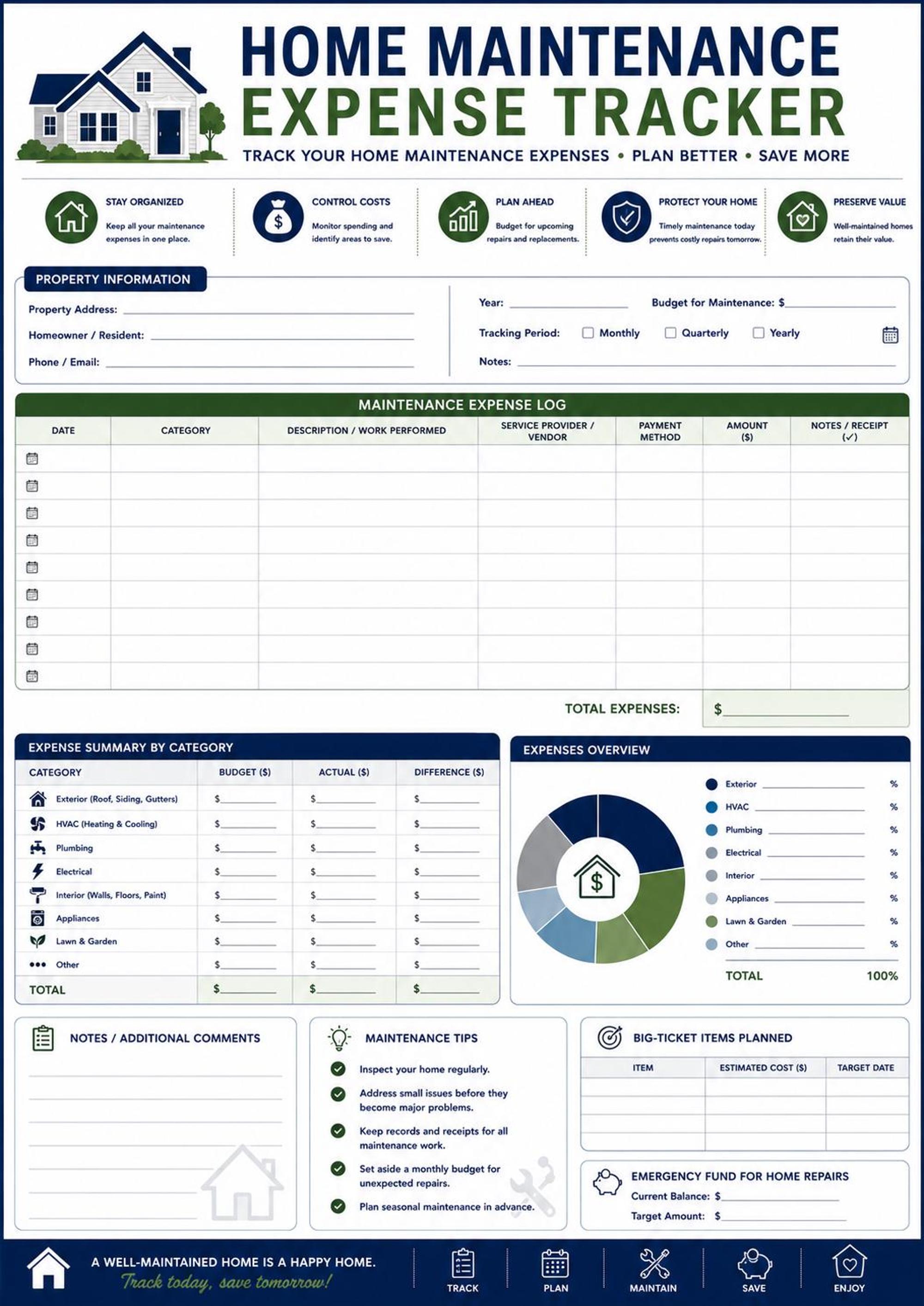 Seasonal Home Maintenance Binder preview 6