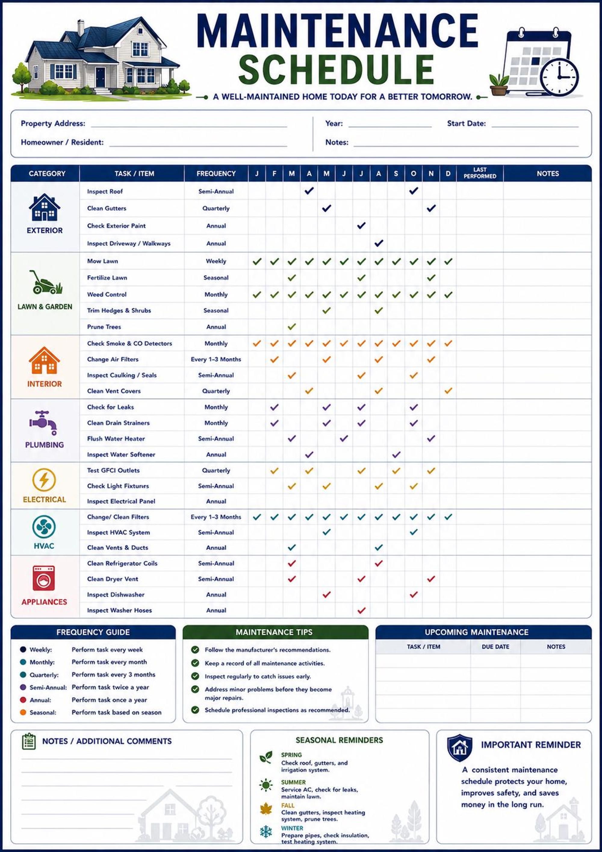 Seasonal Home Maintenance Binder preview 7