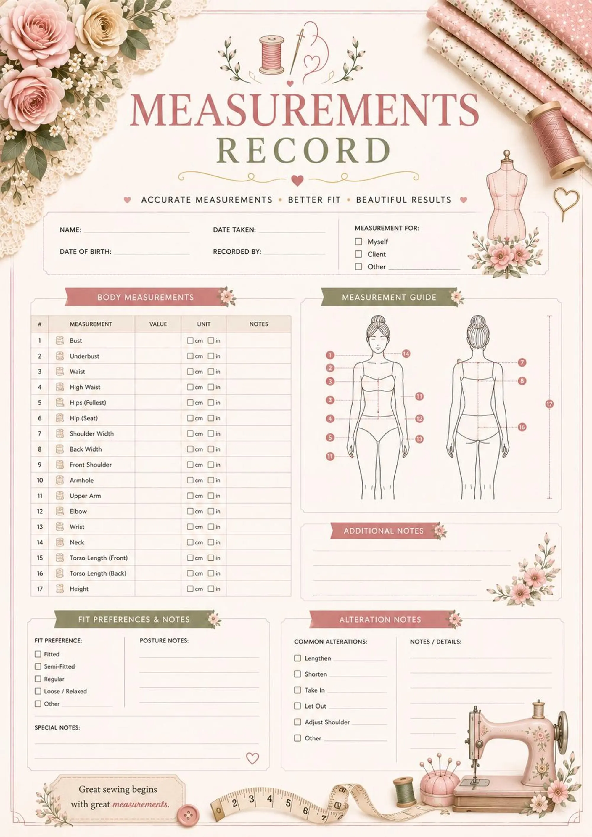 Sewing Project Planner preview 4