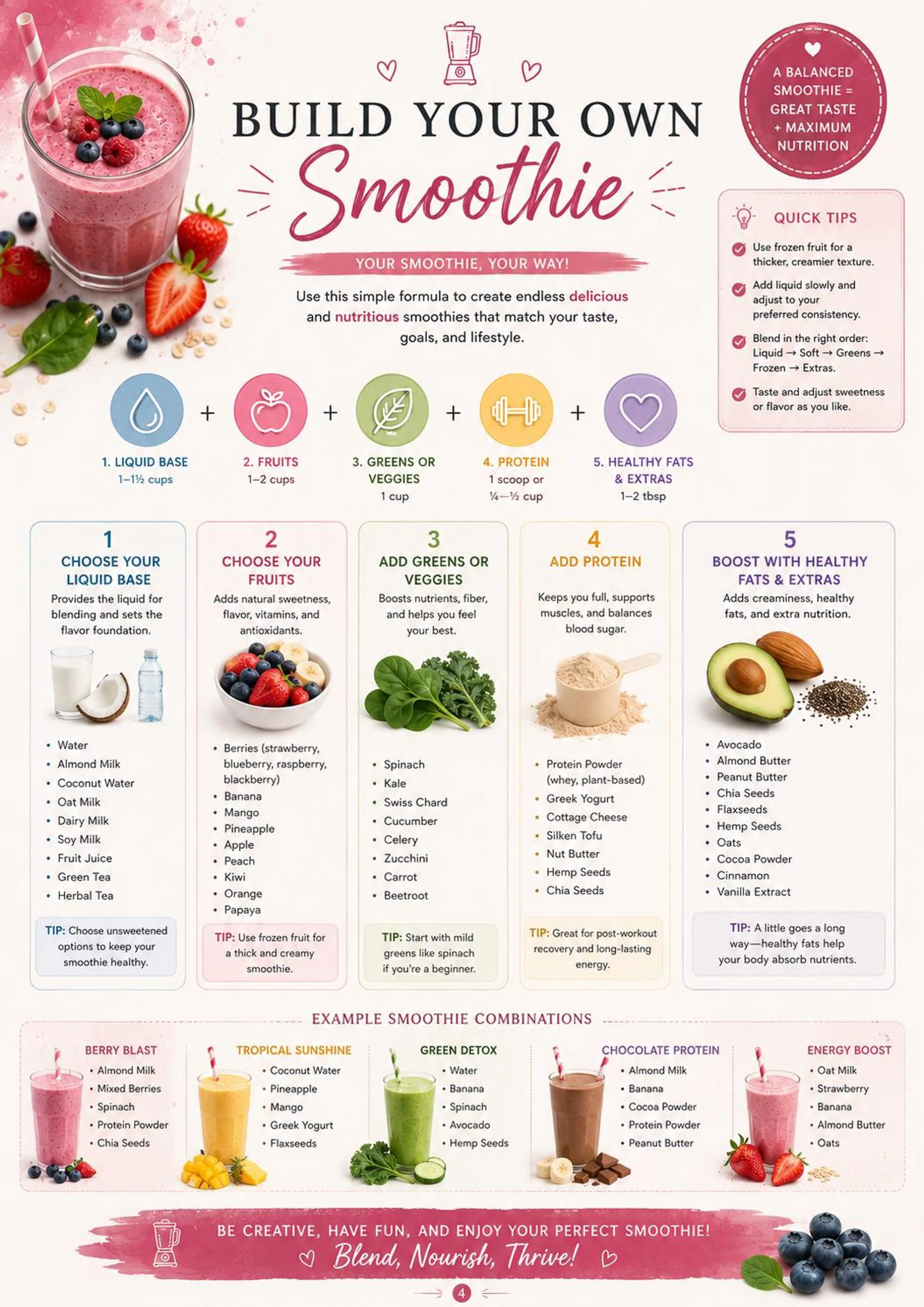 Smoothie Recipes Printable preview 3