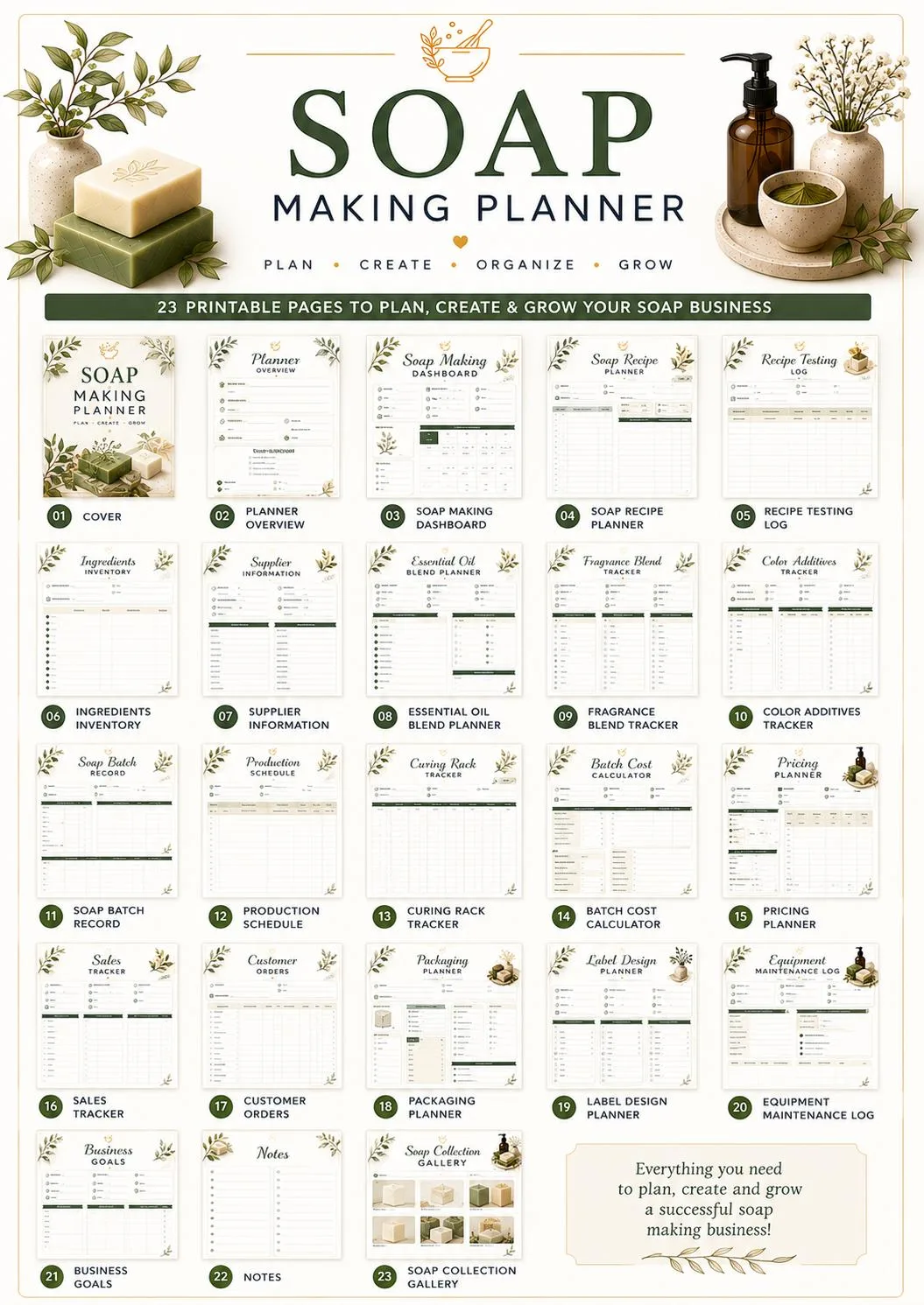 Soap Making Planner preview 2